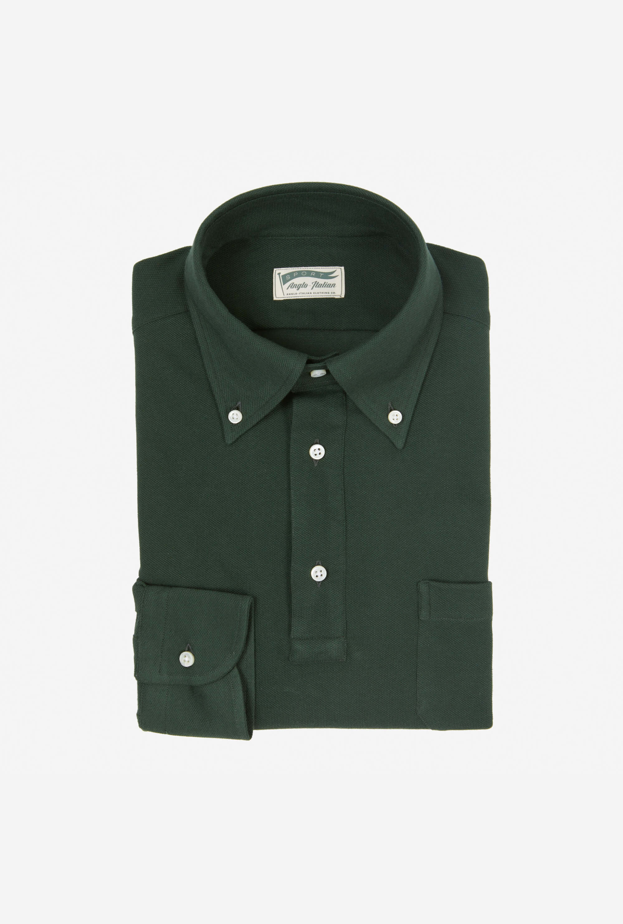 Polo Shirt Long Sleeve Green