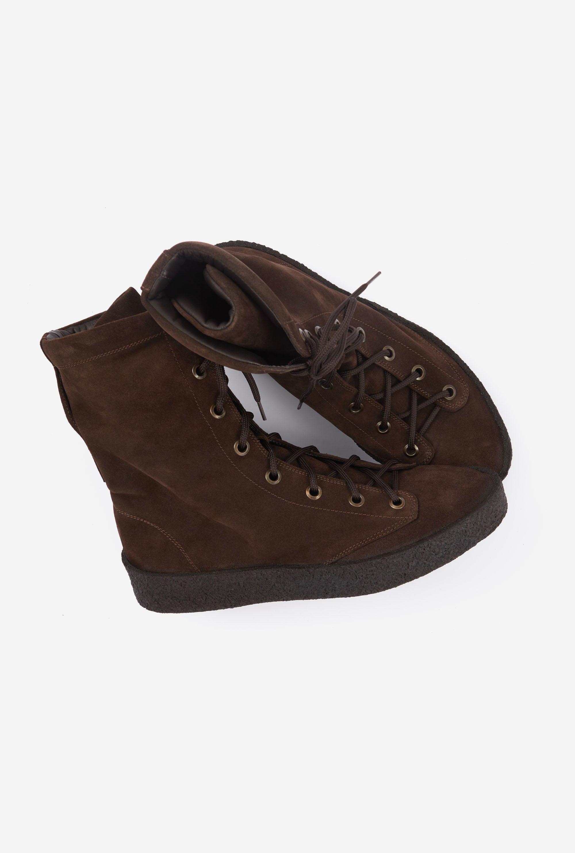 Mountain Boot Crepe Sole Dark Brown Suede