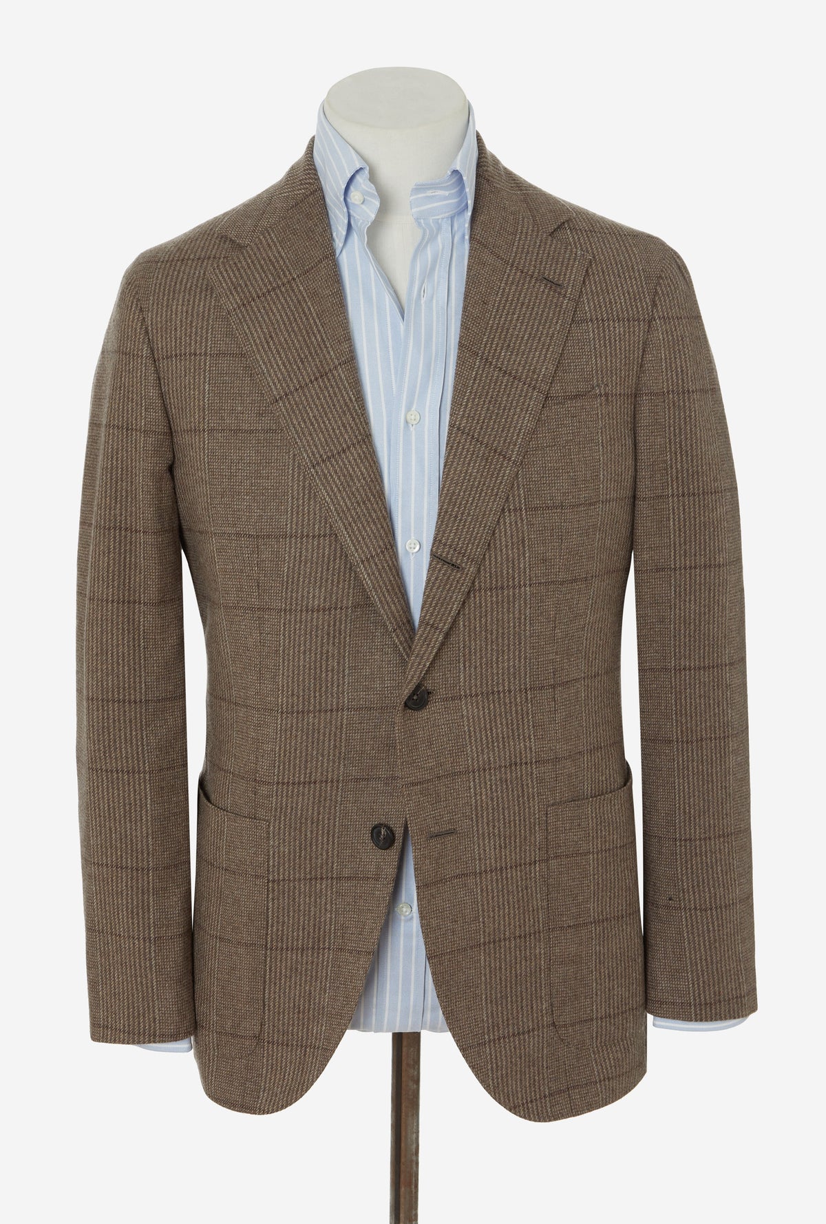 Sport Jacket Wool Cashmere Fawn Russell Check