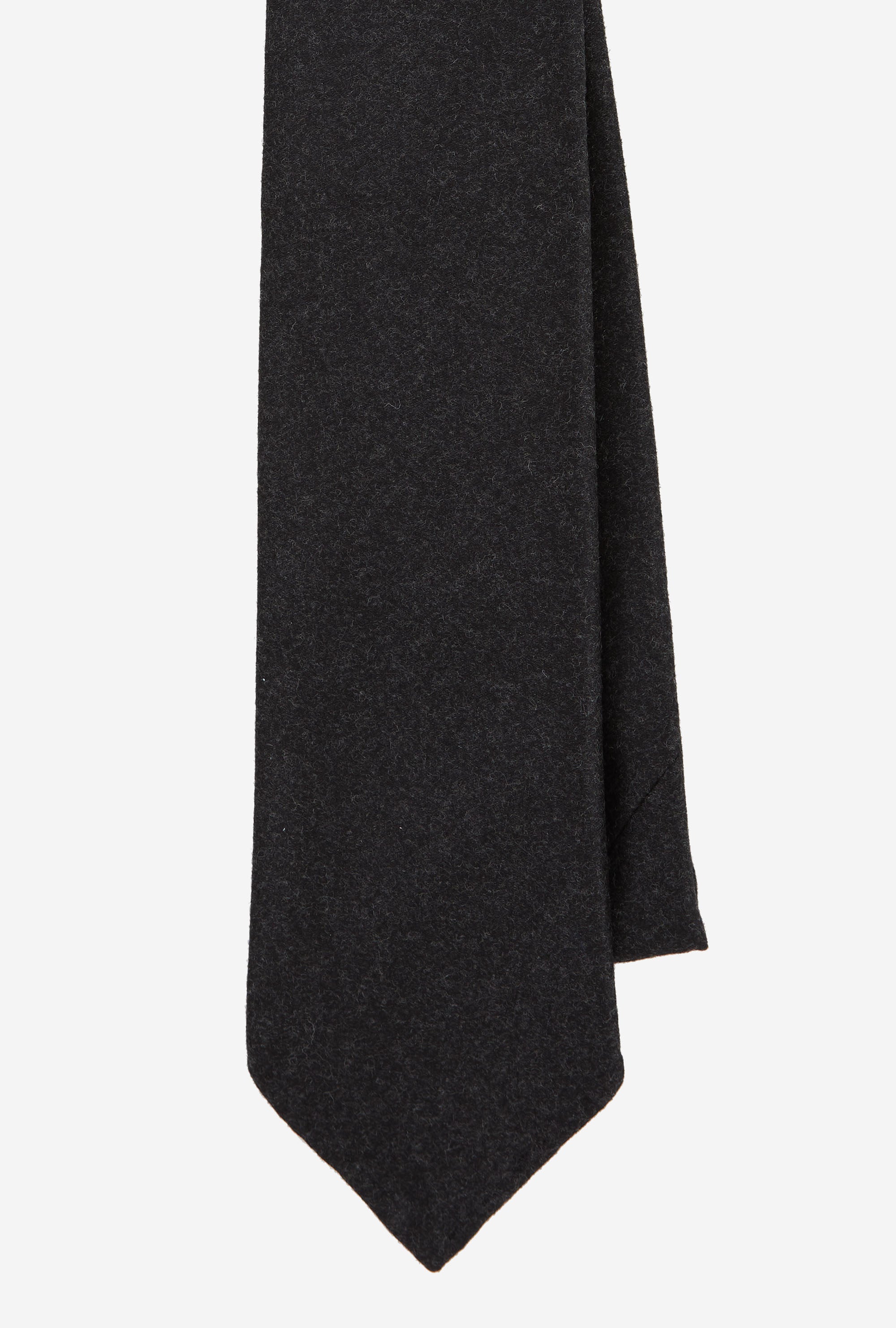 Tie Wool-Cashmere Charcoal