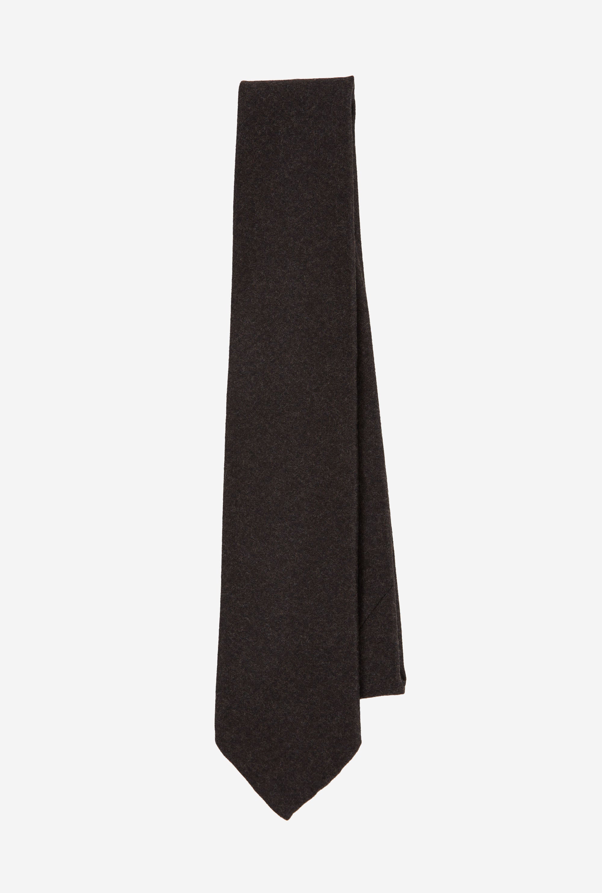 Tie Wool-Cashmere Brown