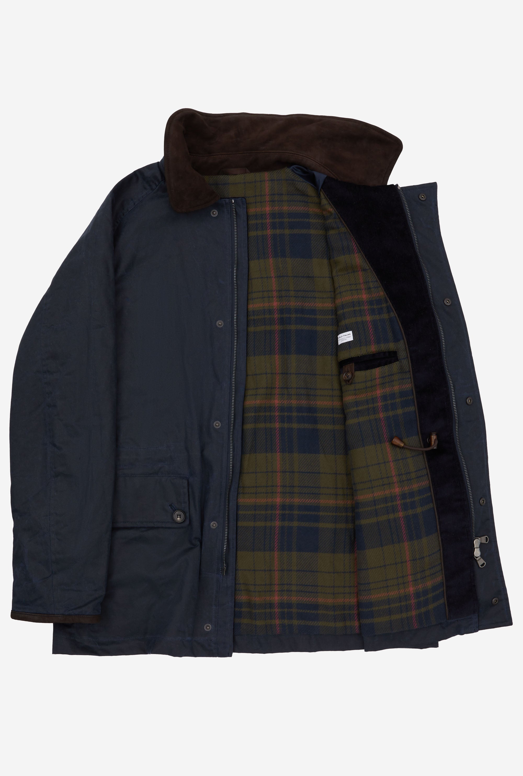 Country Coat Waxed Cotton Navy