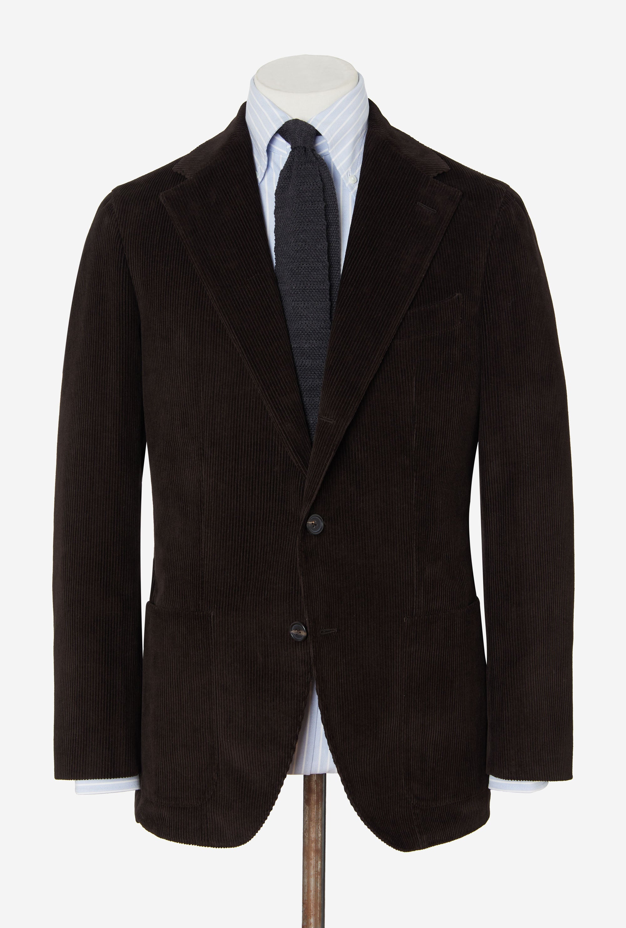 Suit Single Breasted Brown Corduroy