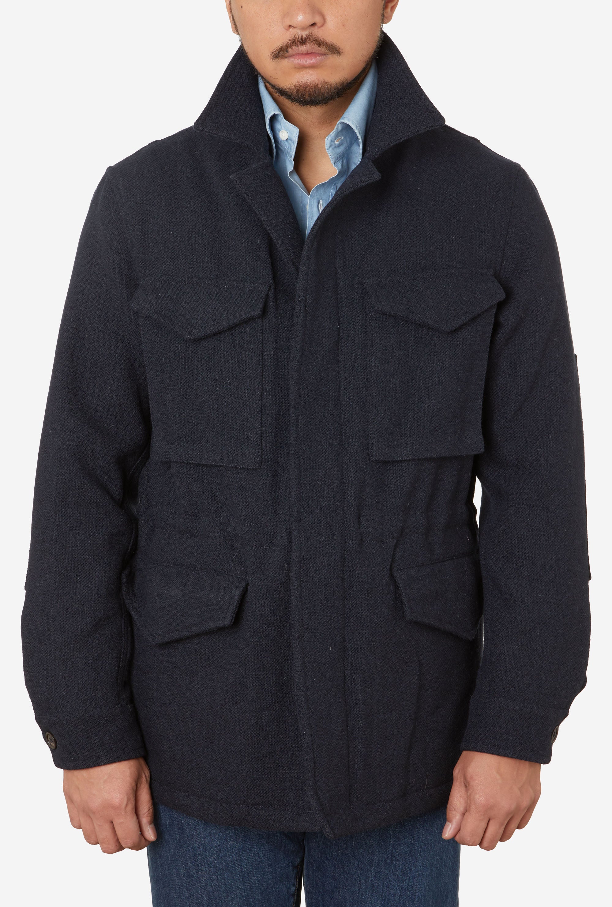 Field Jacket Tweed Navy