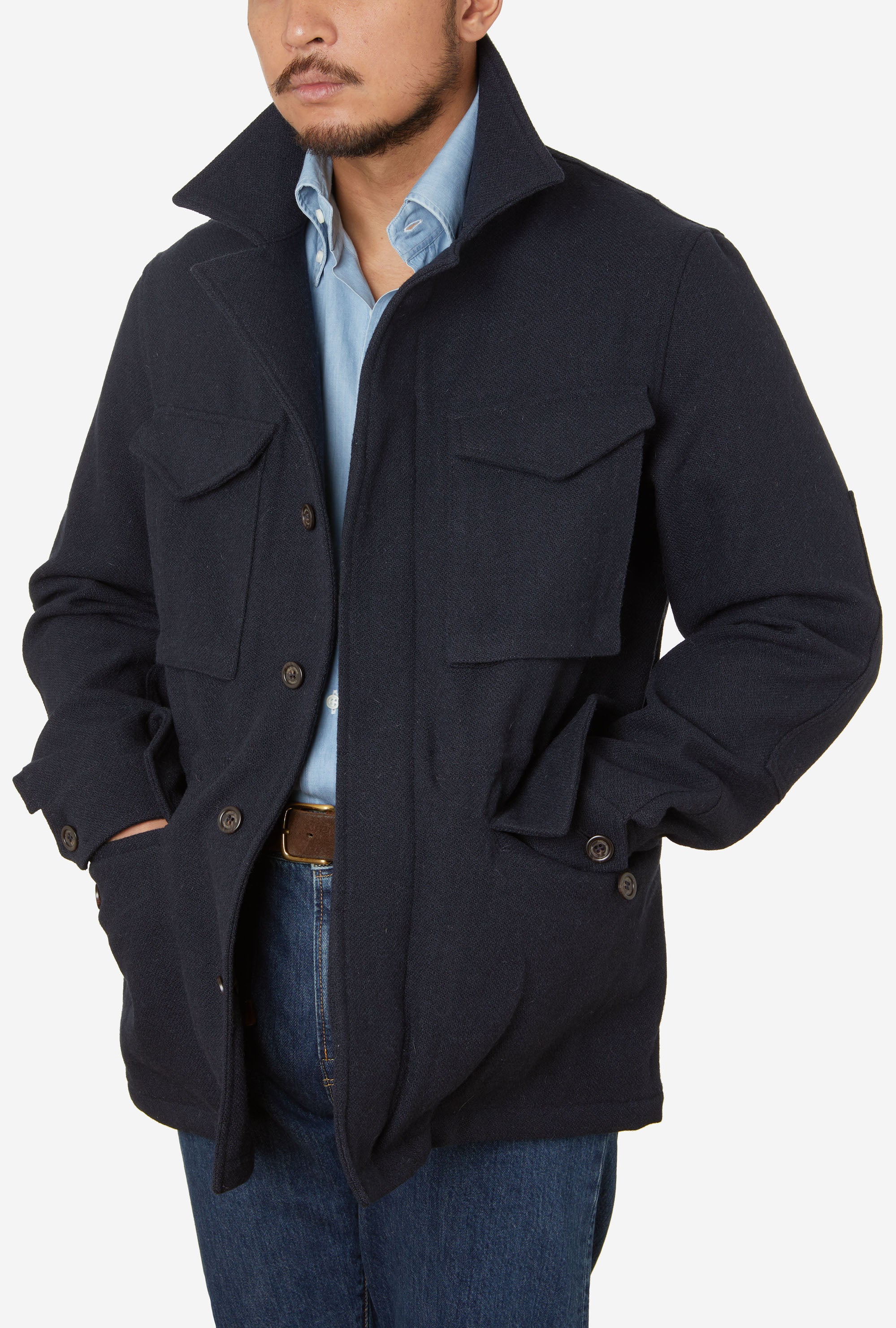 Field Jacket Tweed Navy