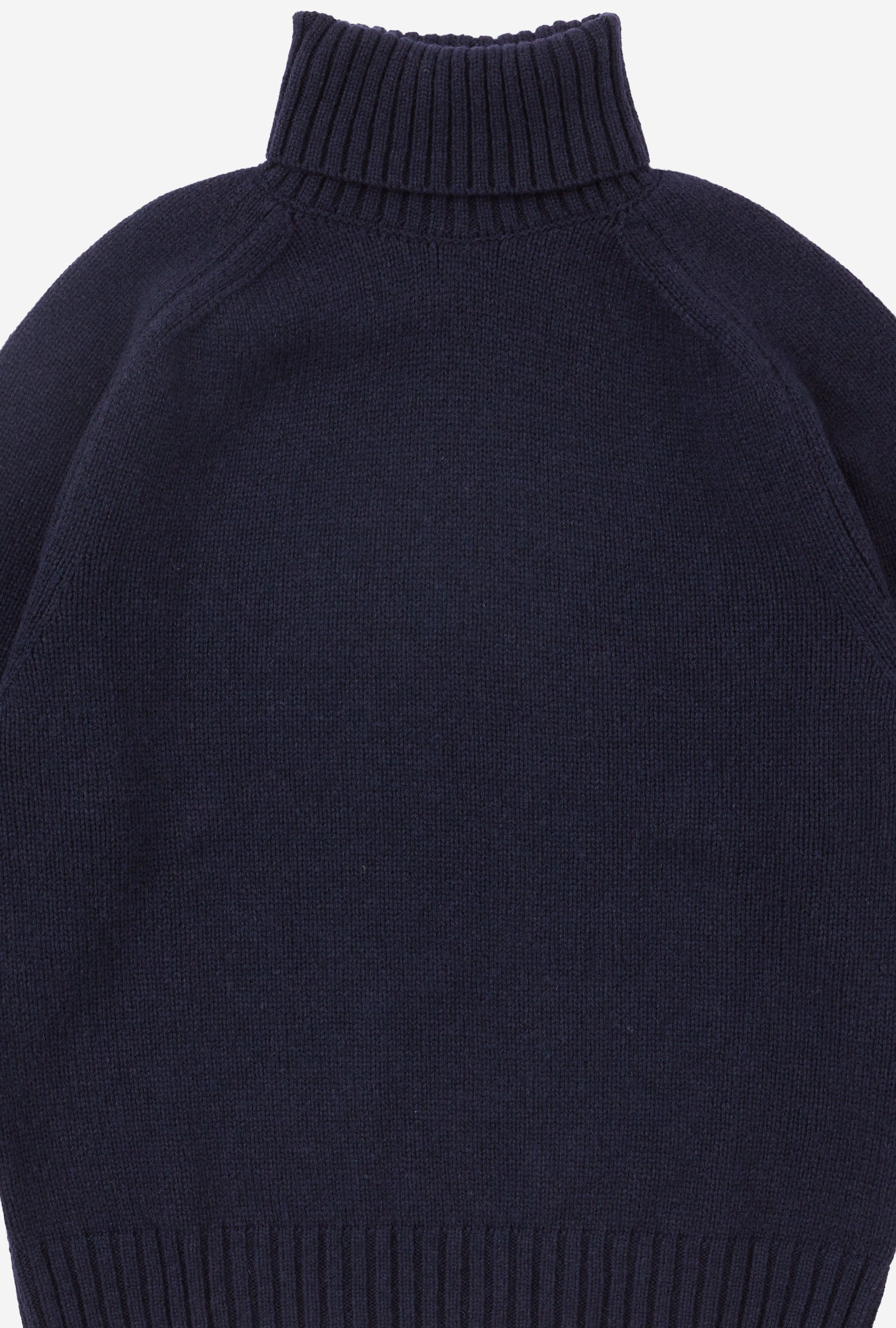 Nautical Roll Neck Lambswool Navy