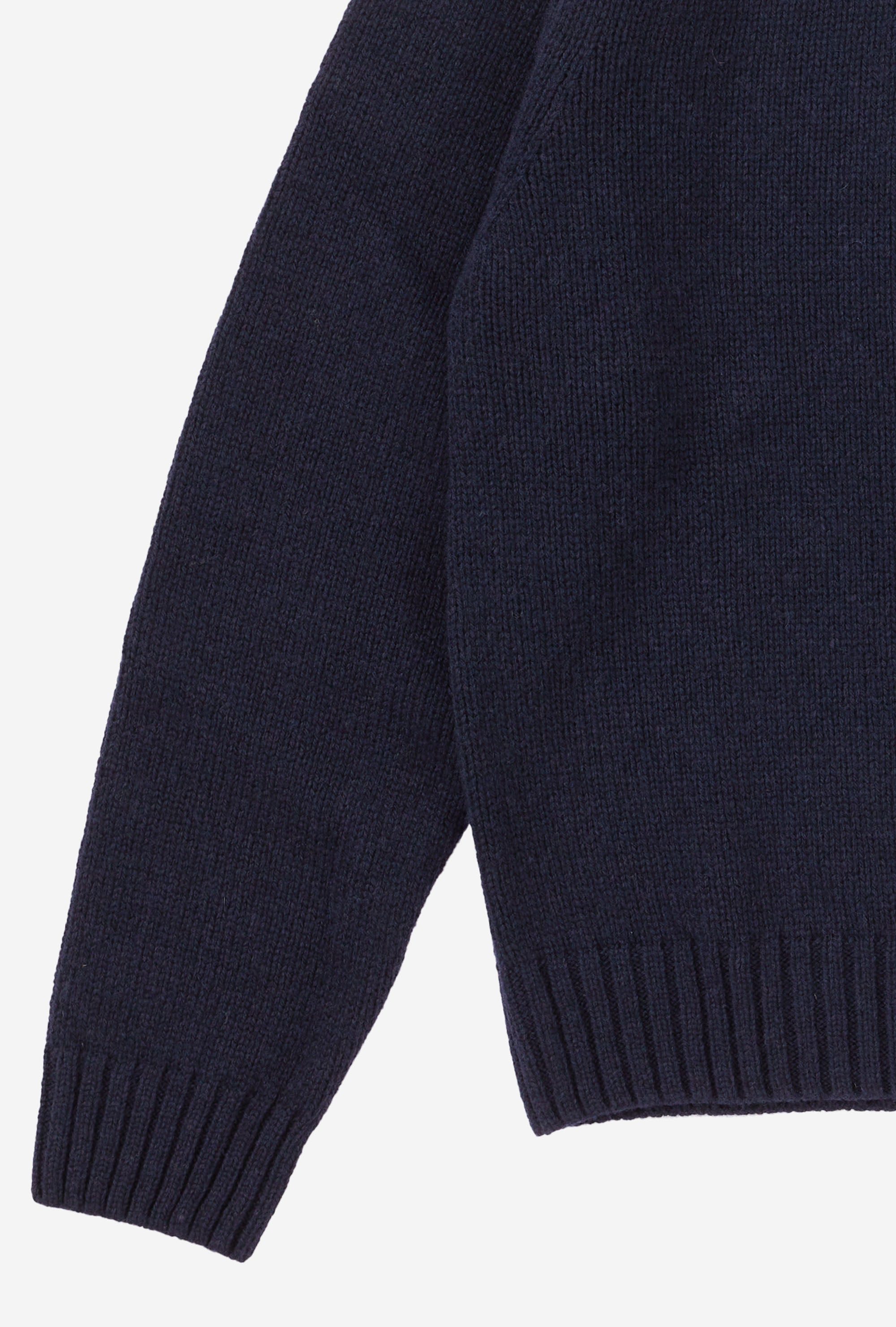 Nautical Roll Neck Lambswool Navy