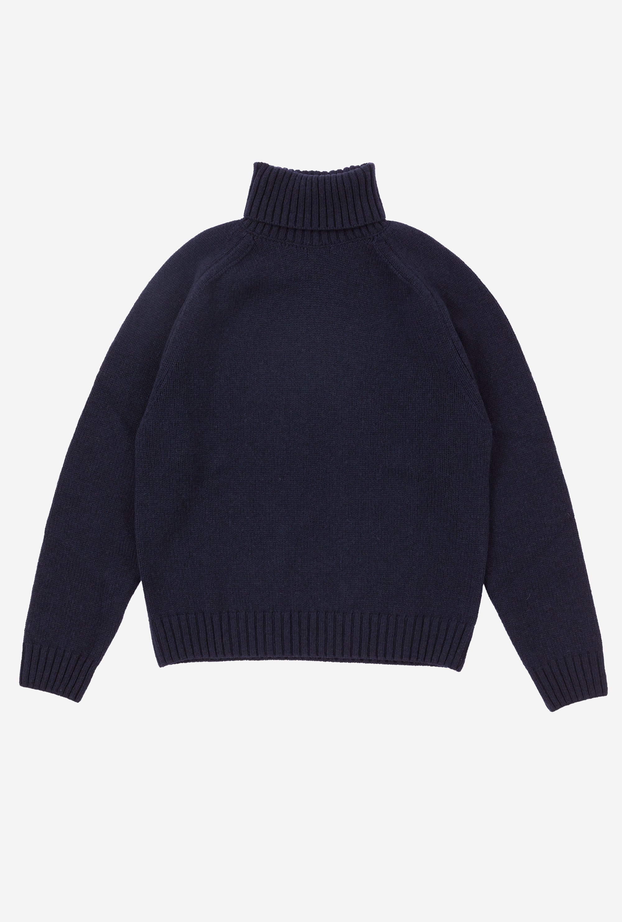 Nautical Roll Neck Lambswool Navy