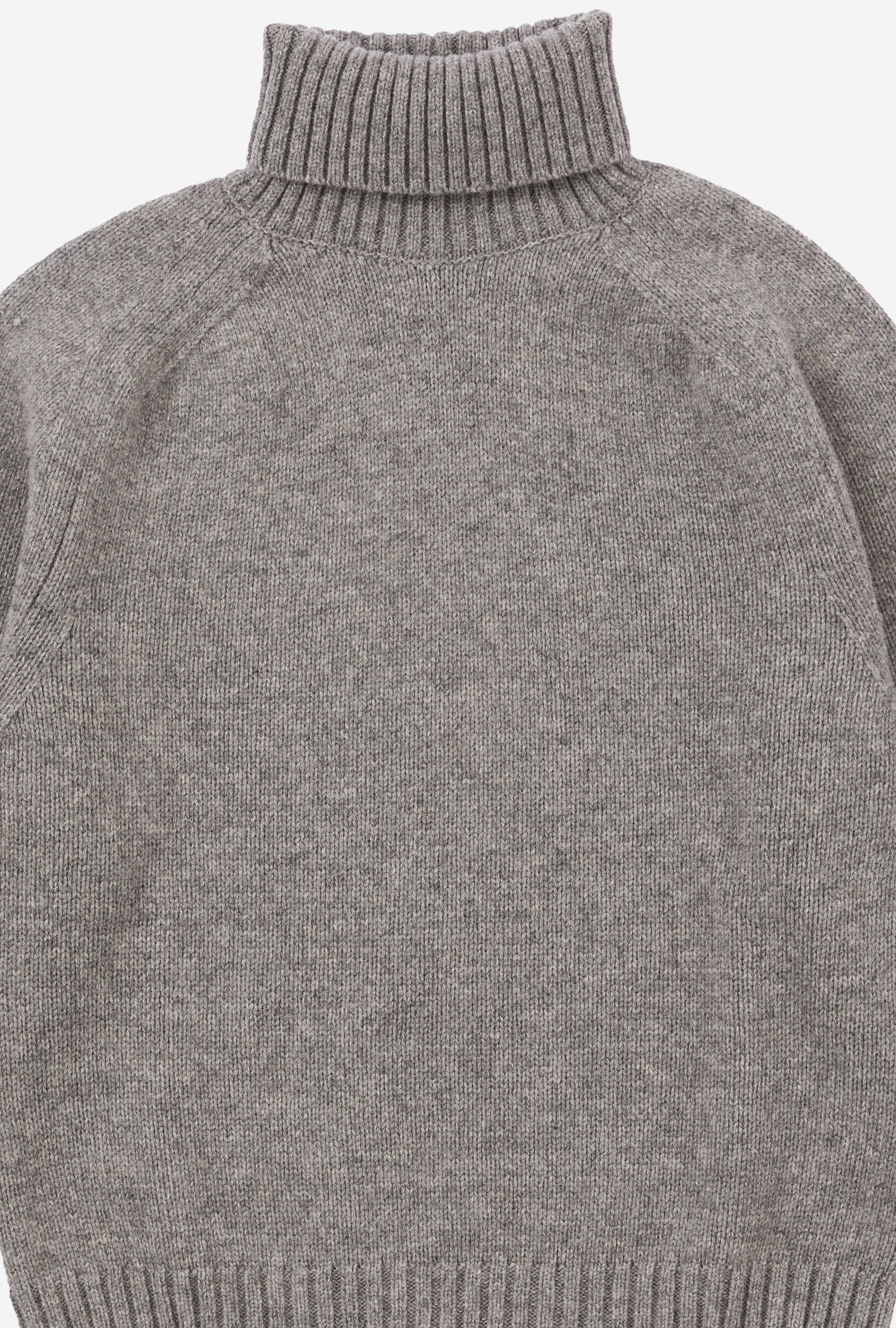 Nautical Roll Neck Lambswool Taupe