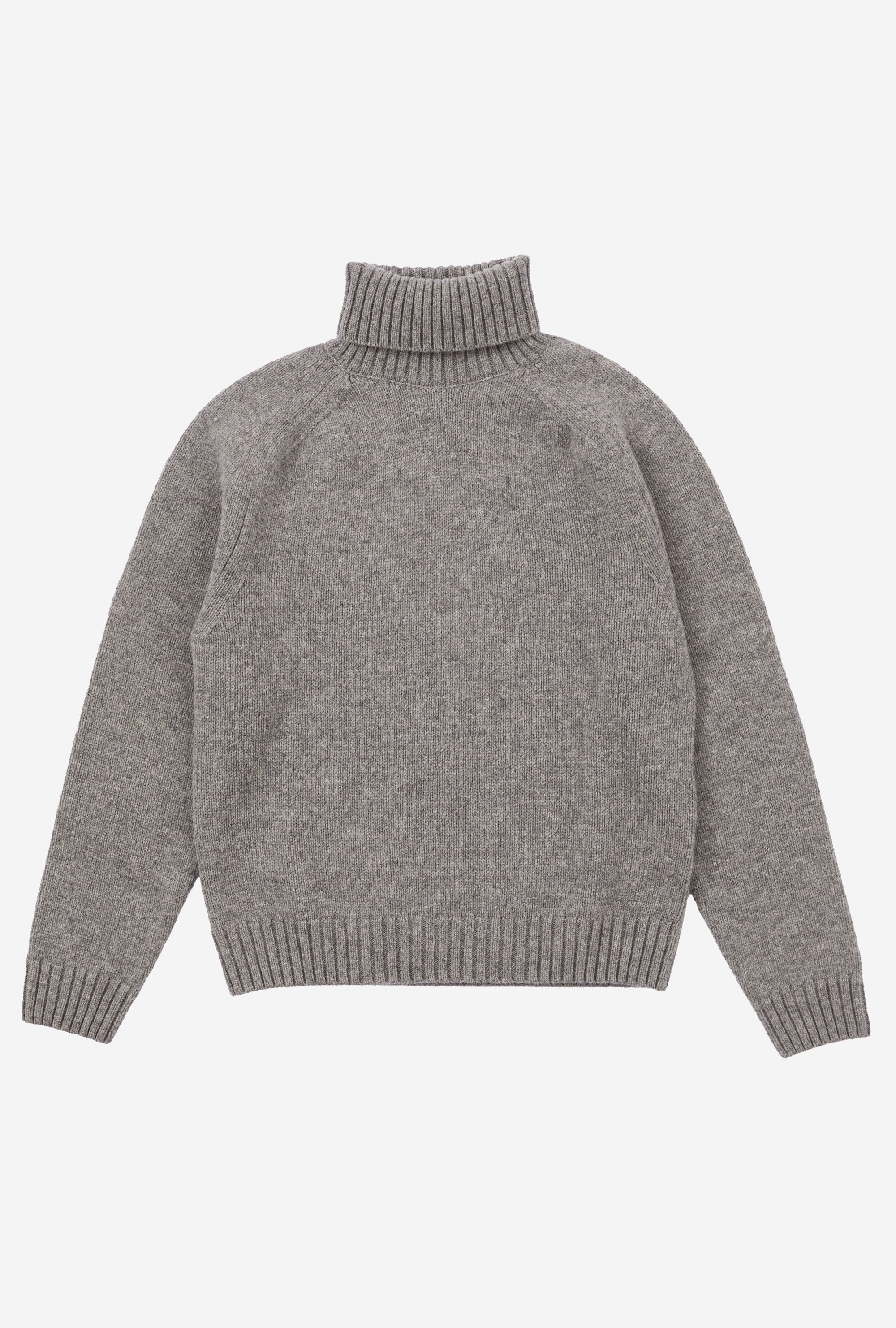 Nautical Roll Neck Lambswool Taupe