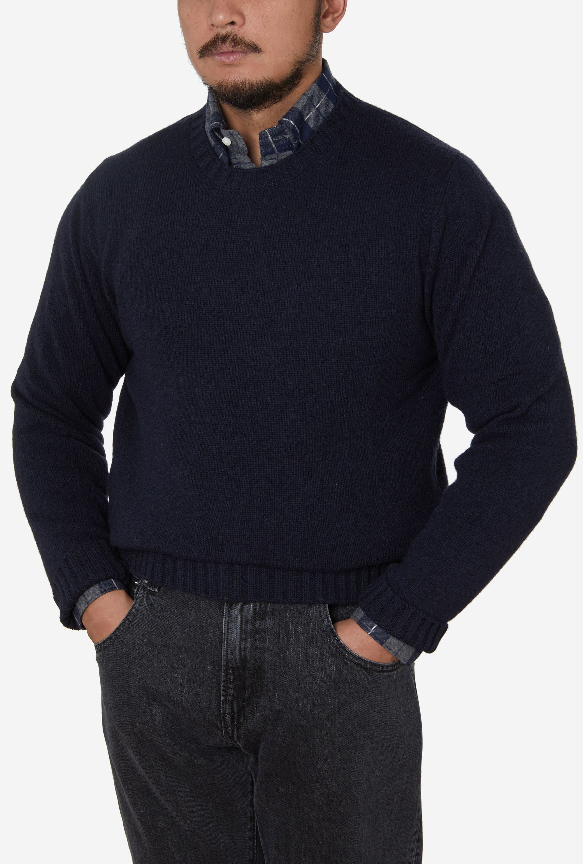 Crewneck Lambswool Navy