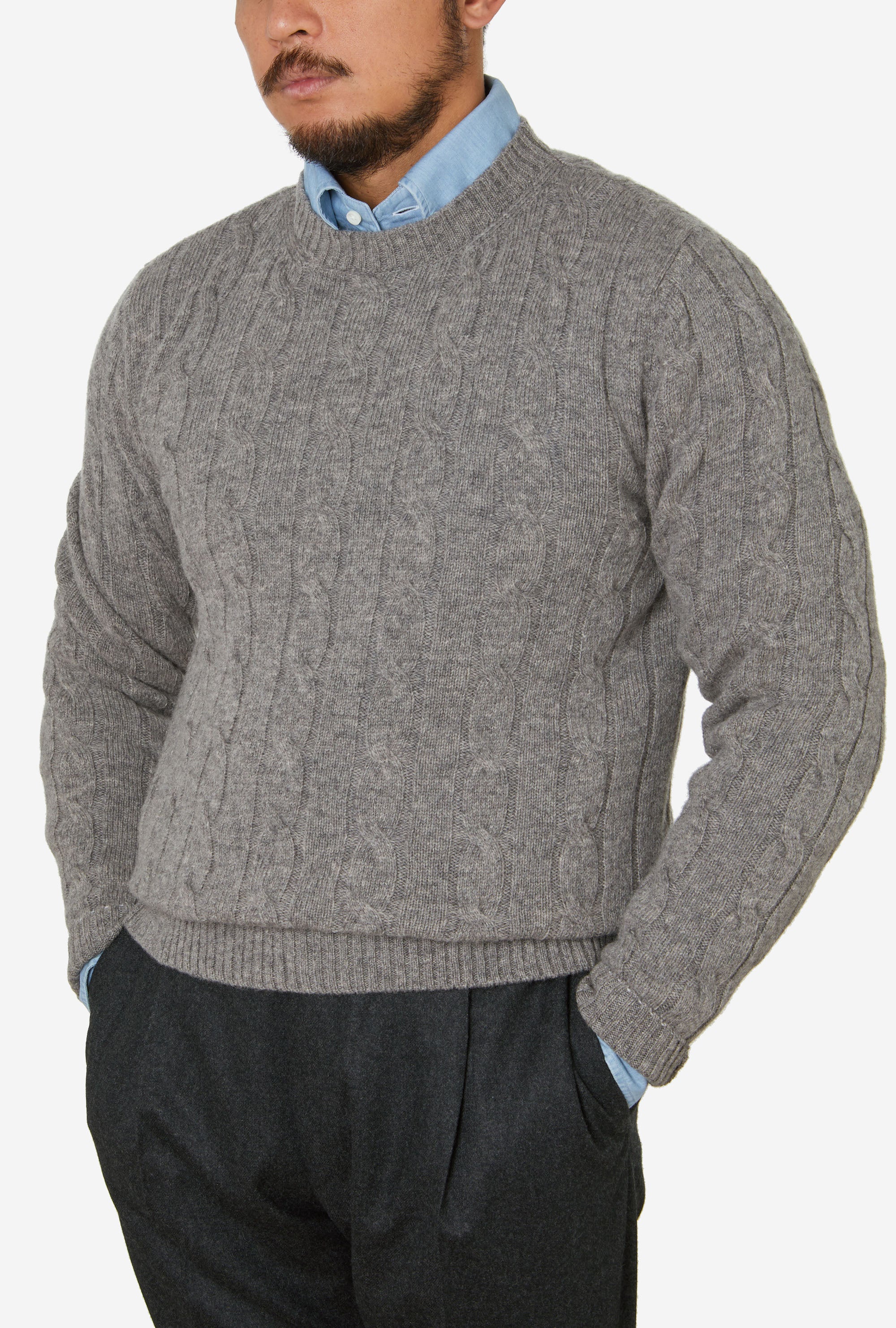 Cableknit Lambswool Elk