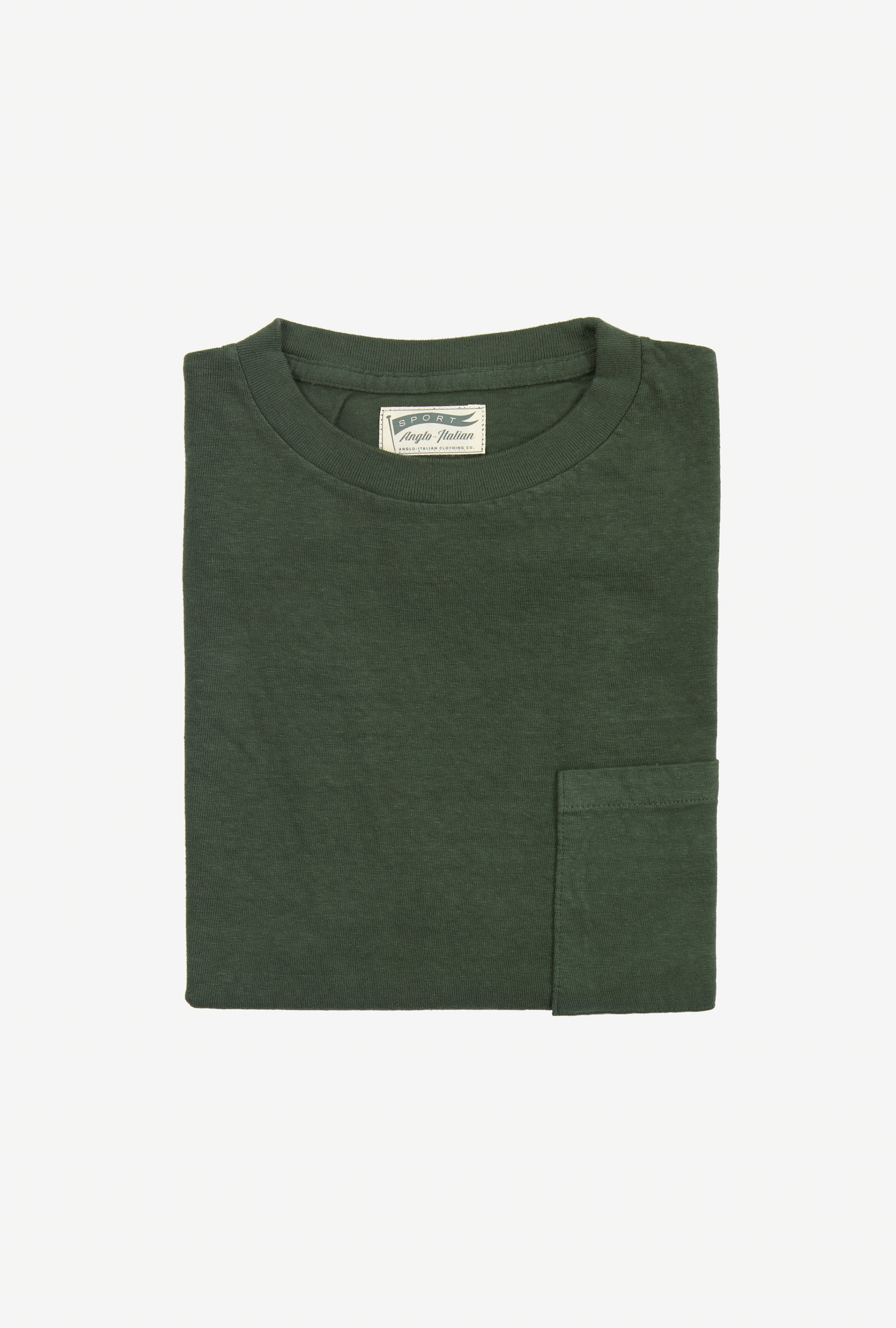 Cotton Pocket T-Shirt Green