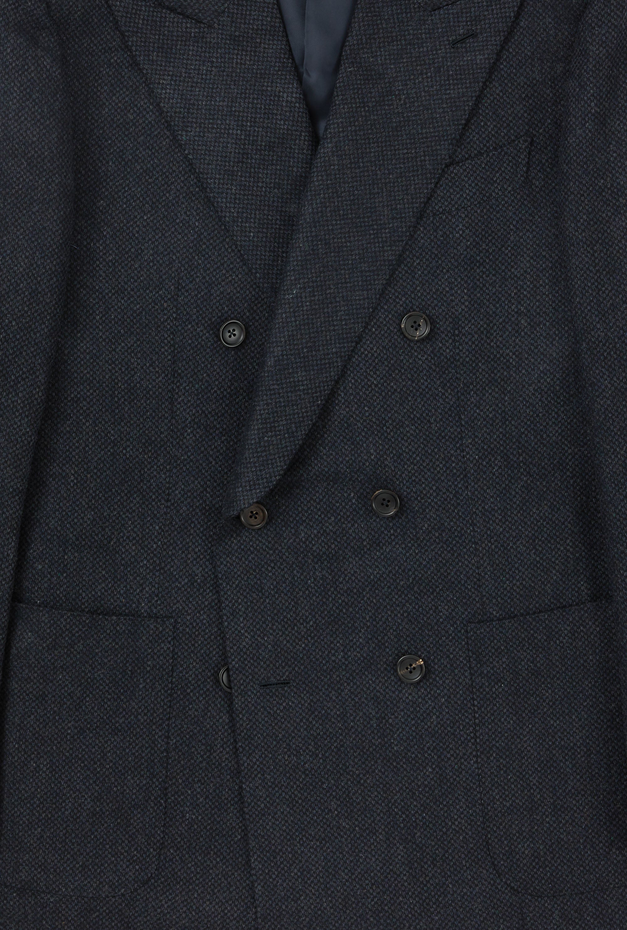 Sport Jacket Double Breasted Wool Navy Barleycorn