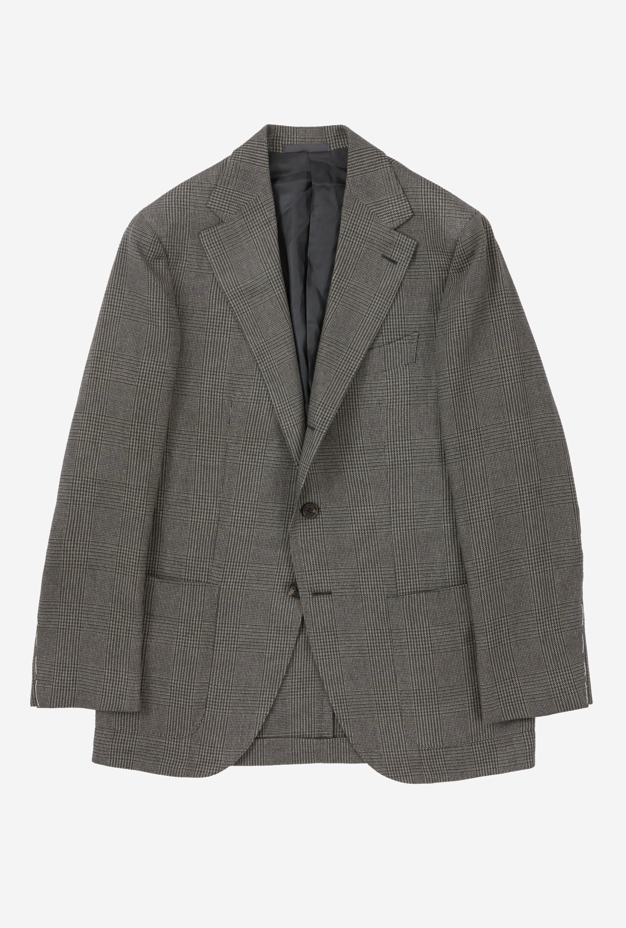 Sport Jacket Wool Glen Plaid Grey Purple Overcheck