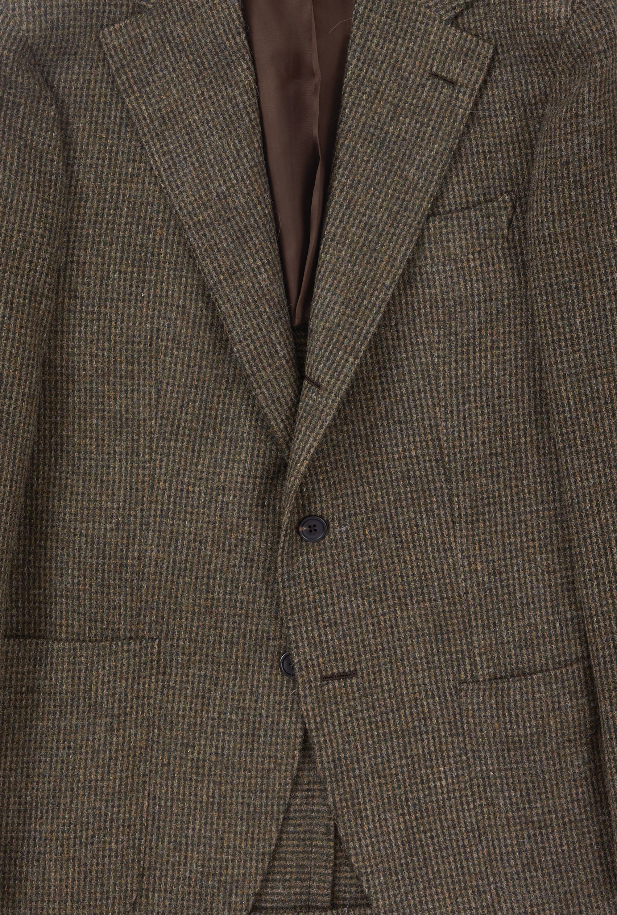 Sport Jacket Wool Olive Tweed Tickweave