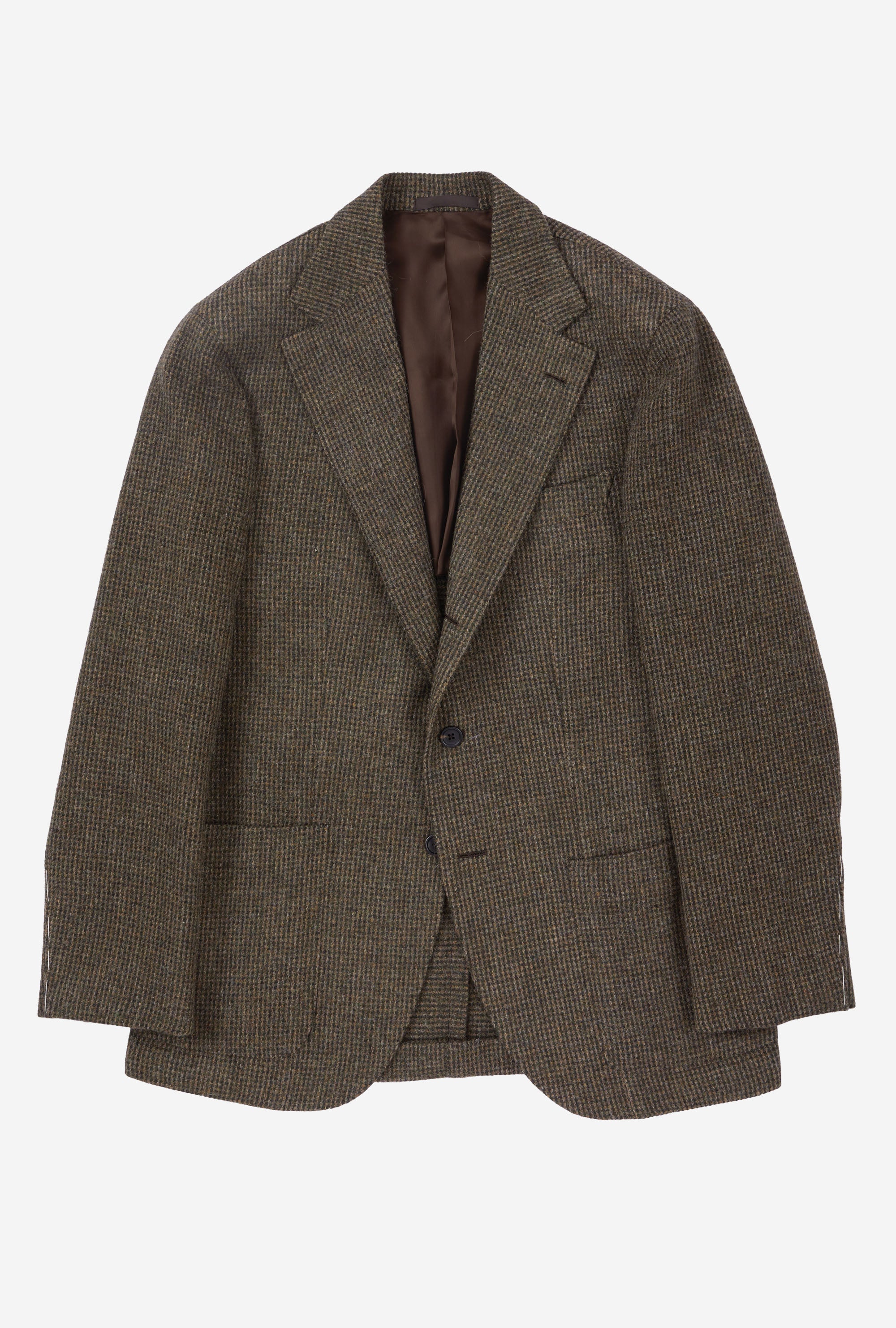 Sport Jacket Wool Olive Tweed Tickweave