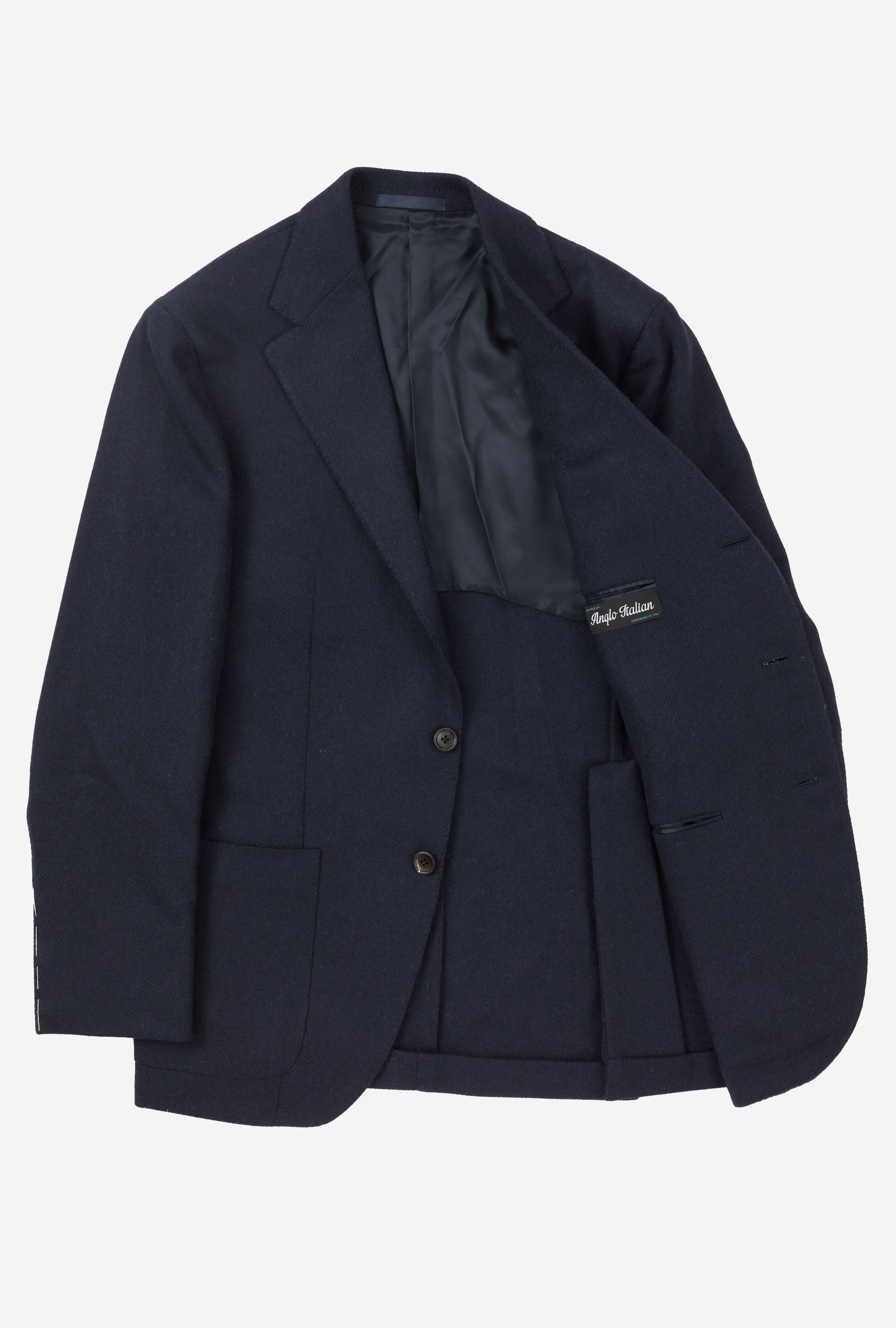 Sport Jacket Wool Shetland Navy