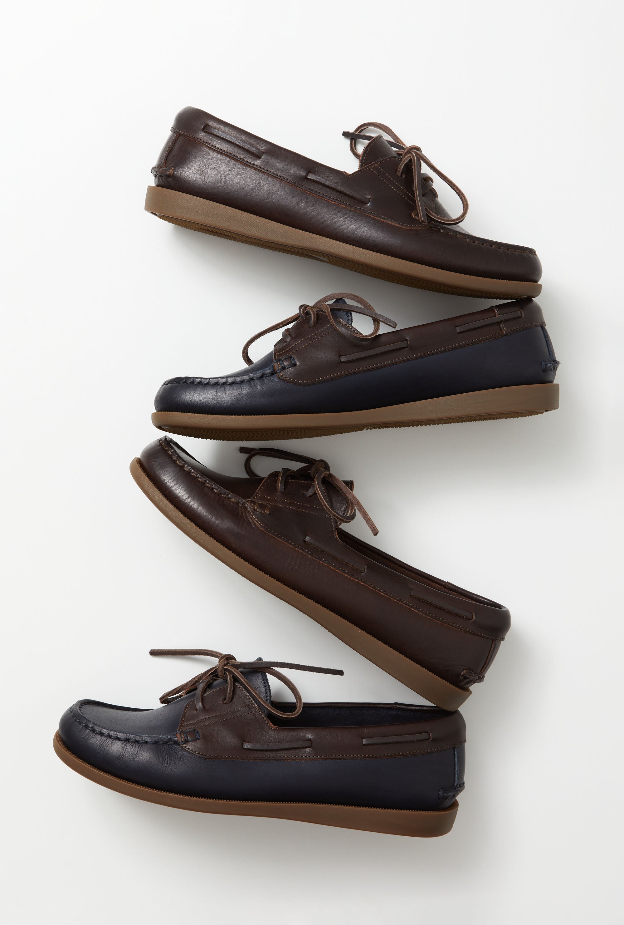 Boat Shoes Navy Espresso Calf