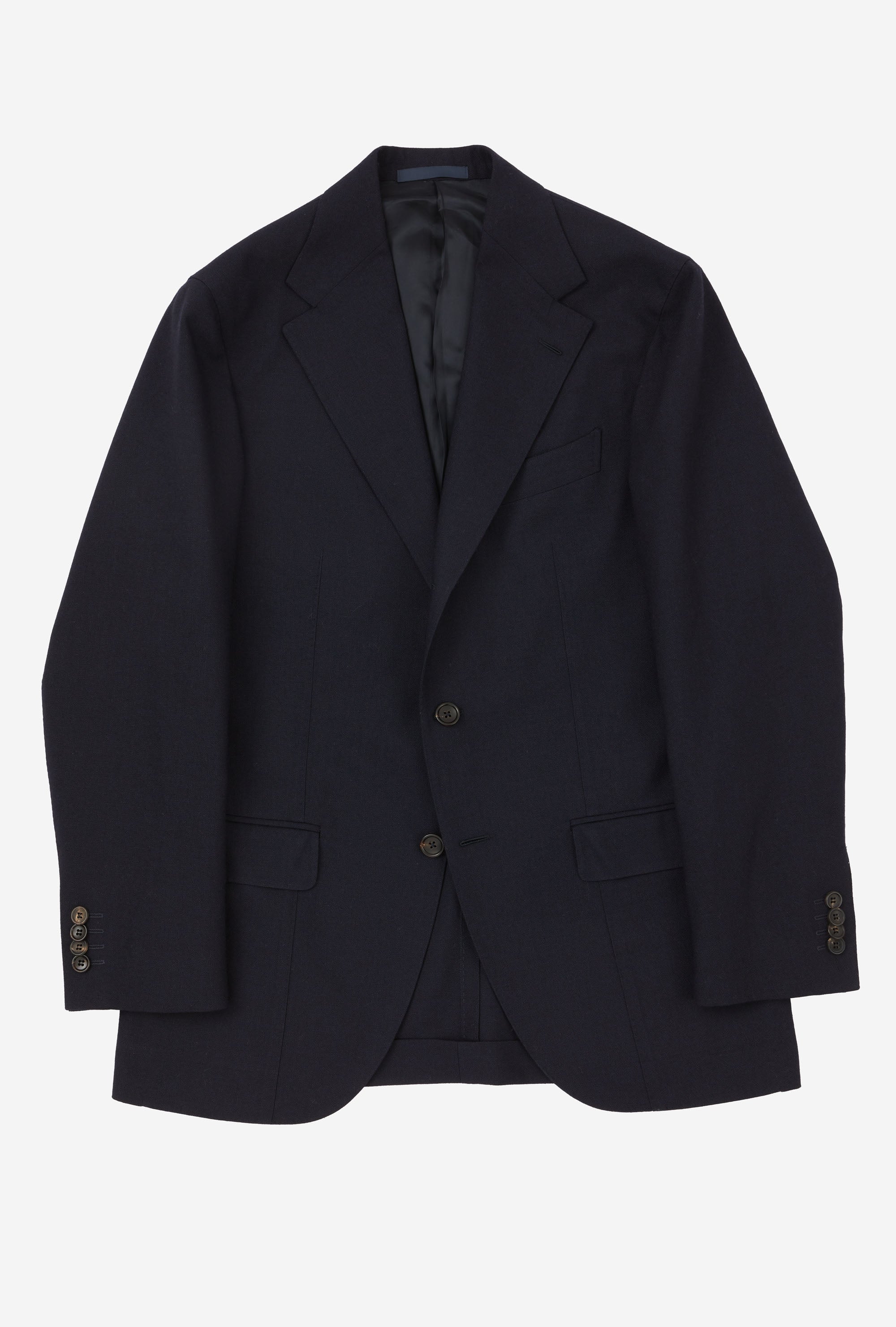 Suit Single Breasted Navy High-Twist Wool