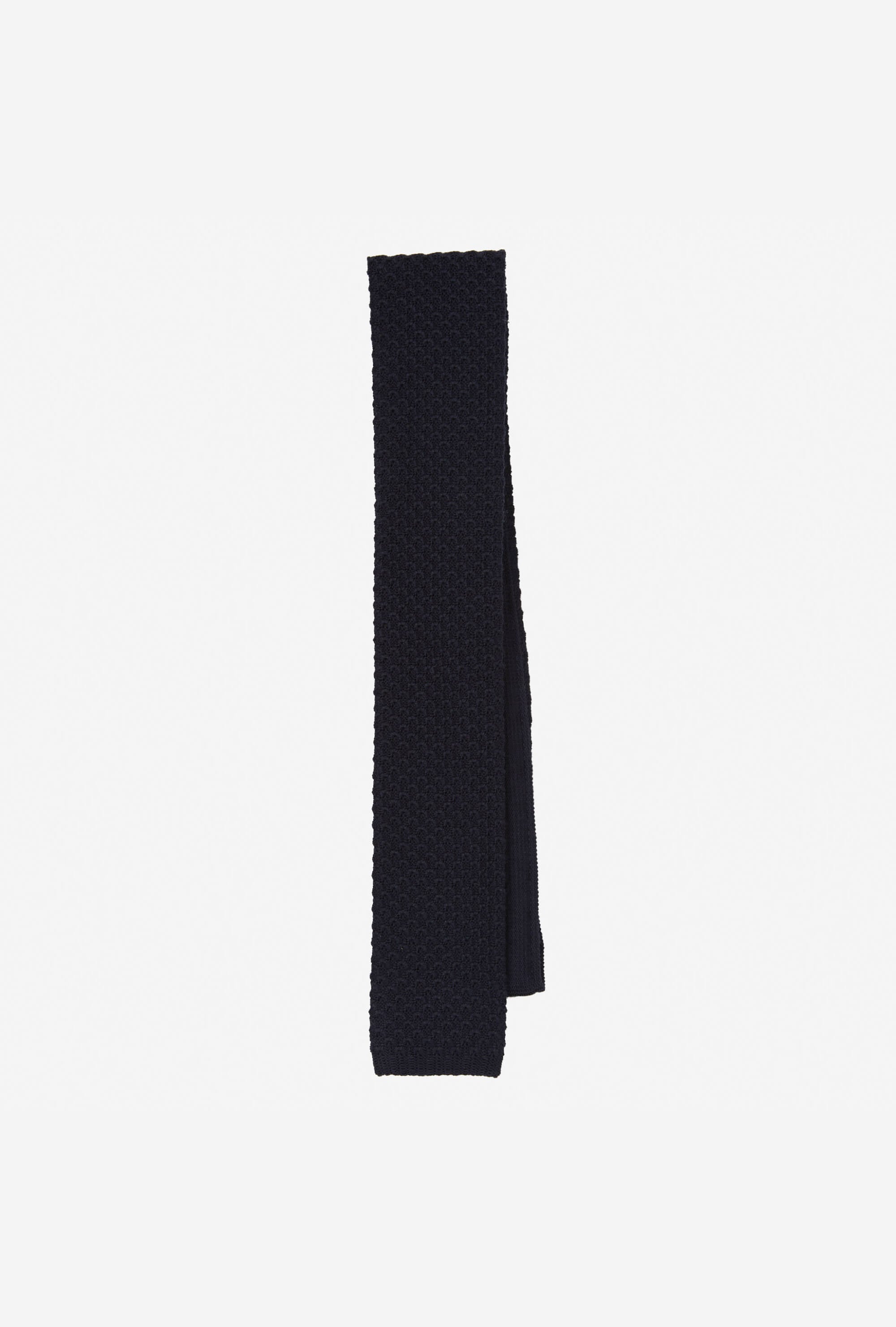 Knit Tie Wool Navy