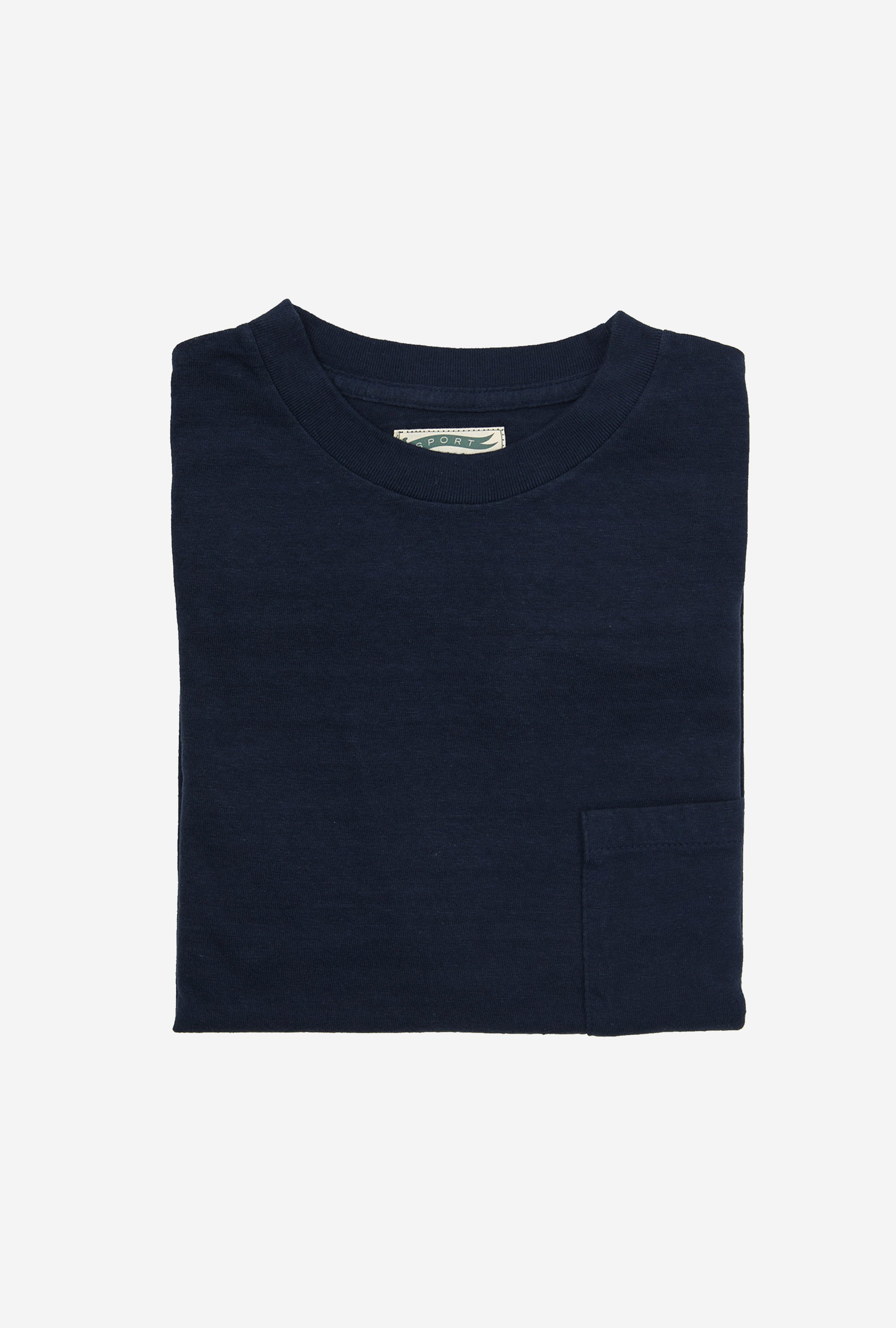 Cotton Long Sleeve T-Shirt Navy