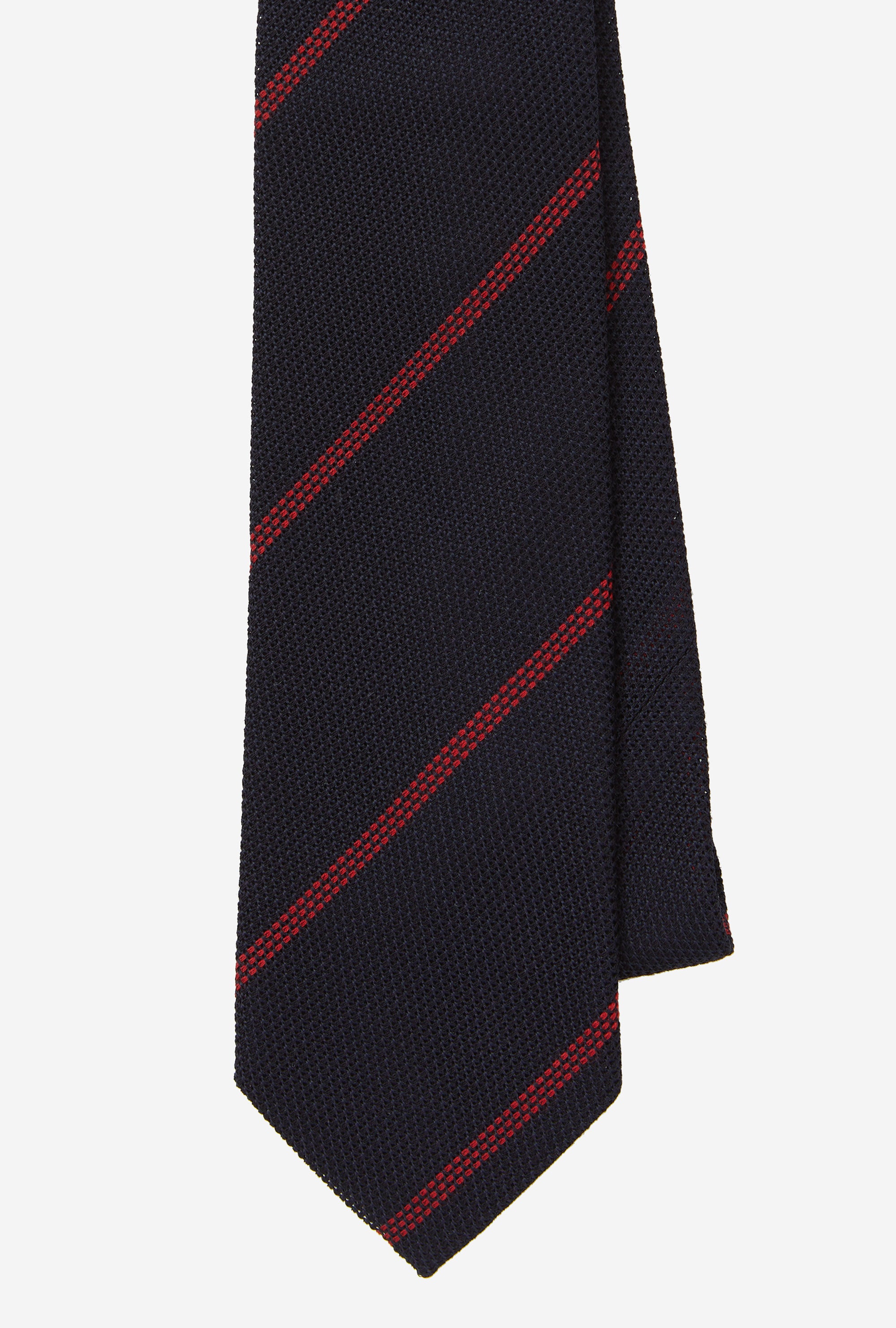 Tie Grenadine Navy Red Stripe