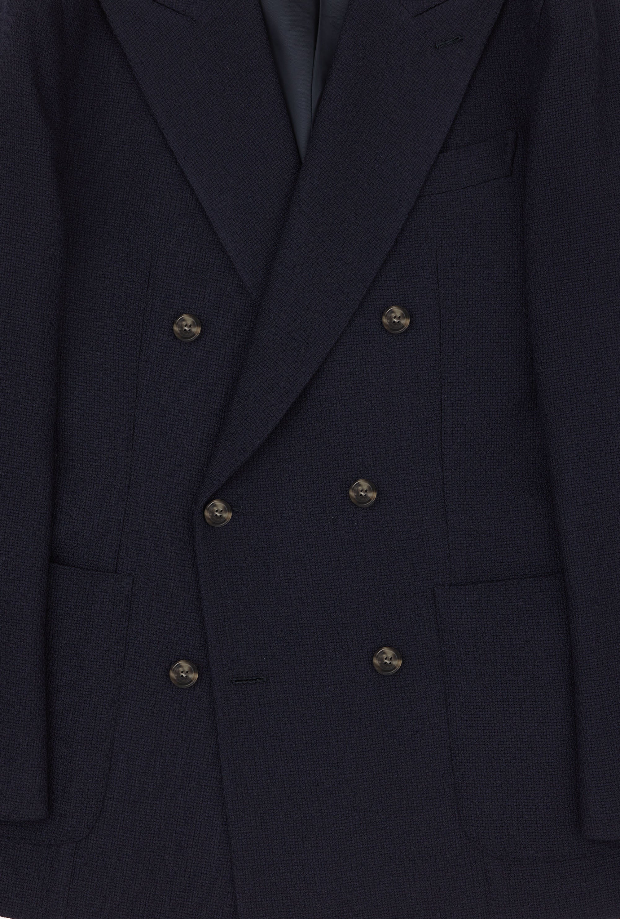 Sport Jacket Deconstructed Navy Exploded Hopsack