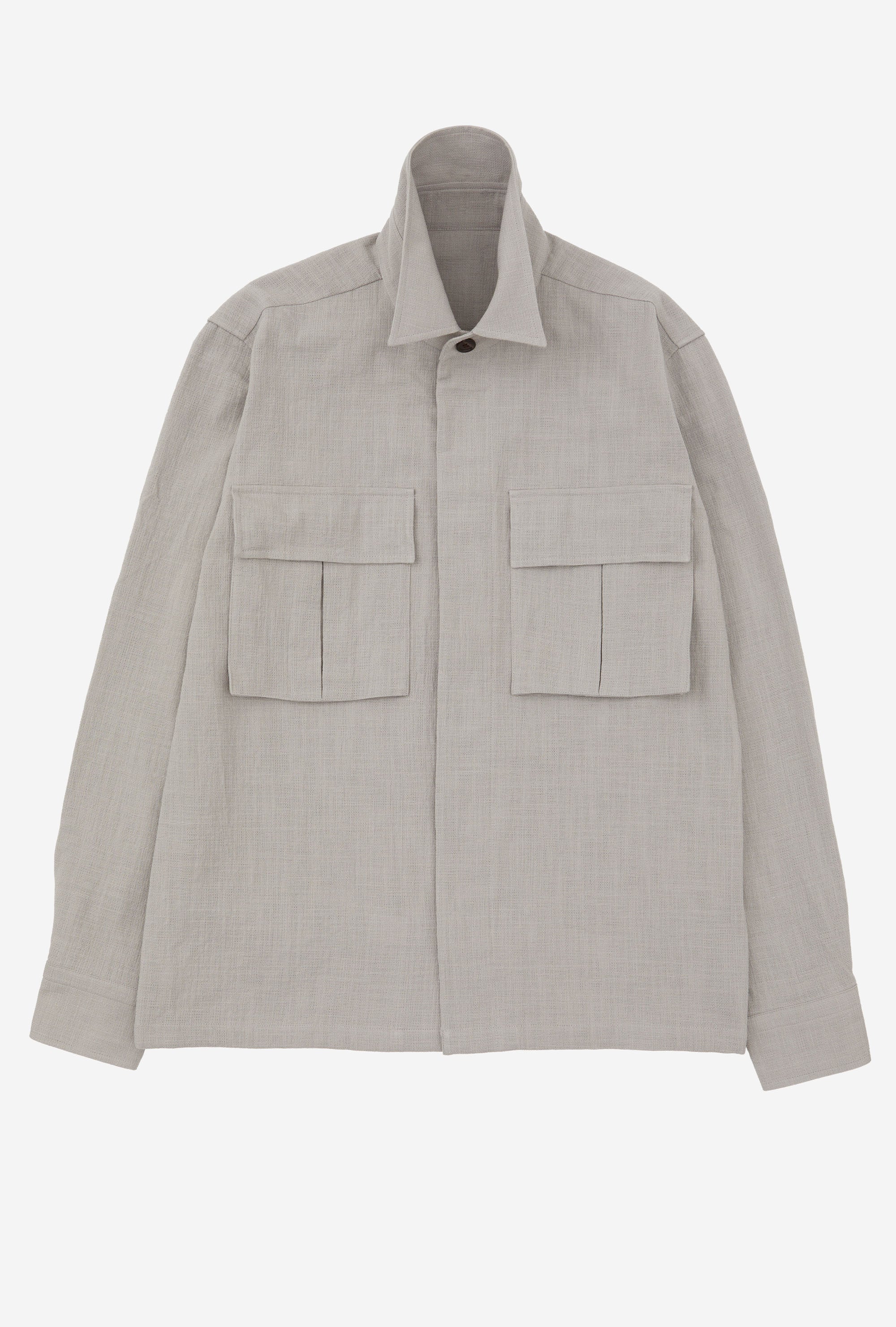 Field Overshirt Mesh Cotton Stone