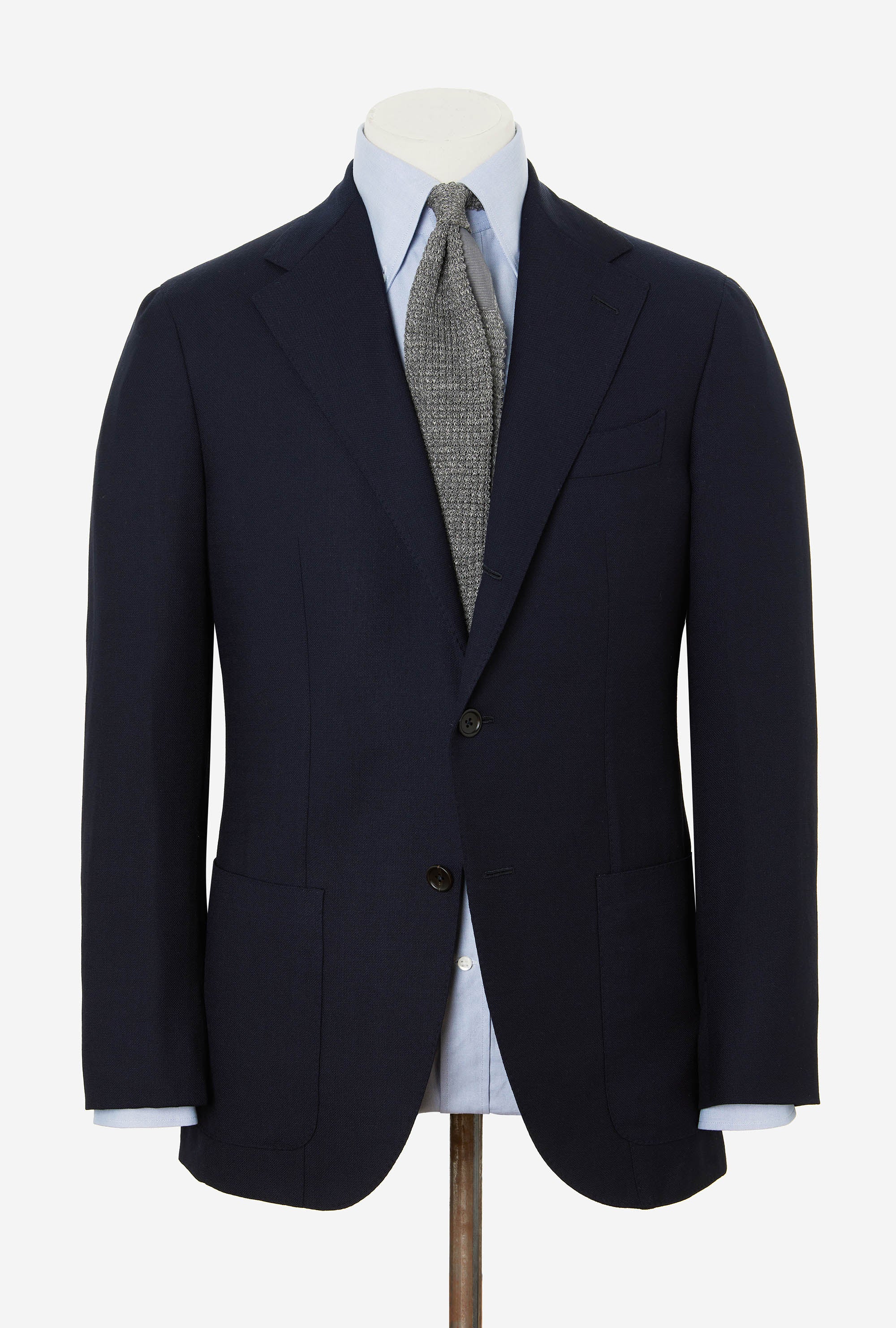 Sport Jacket Wool House Hopsack Navy