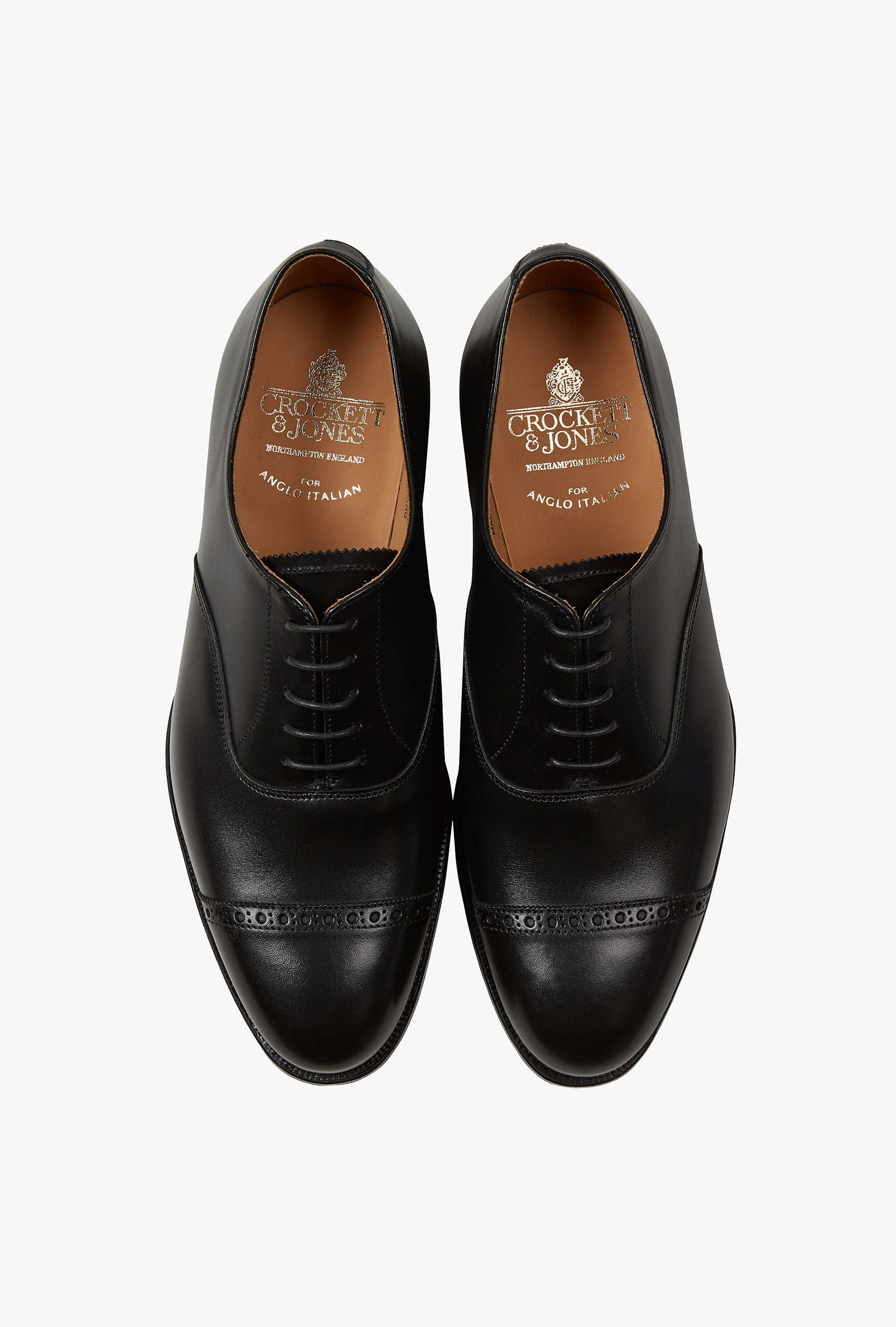 Crockett & Jones Burlington Oxford Black Calf City Sole