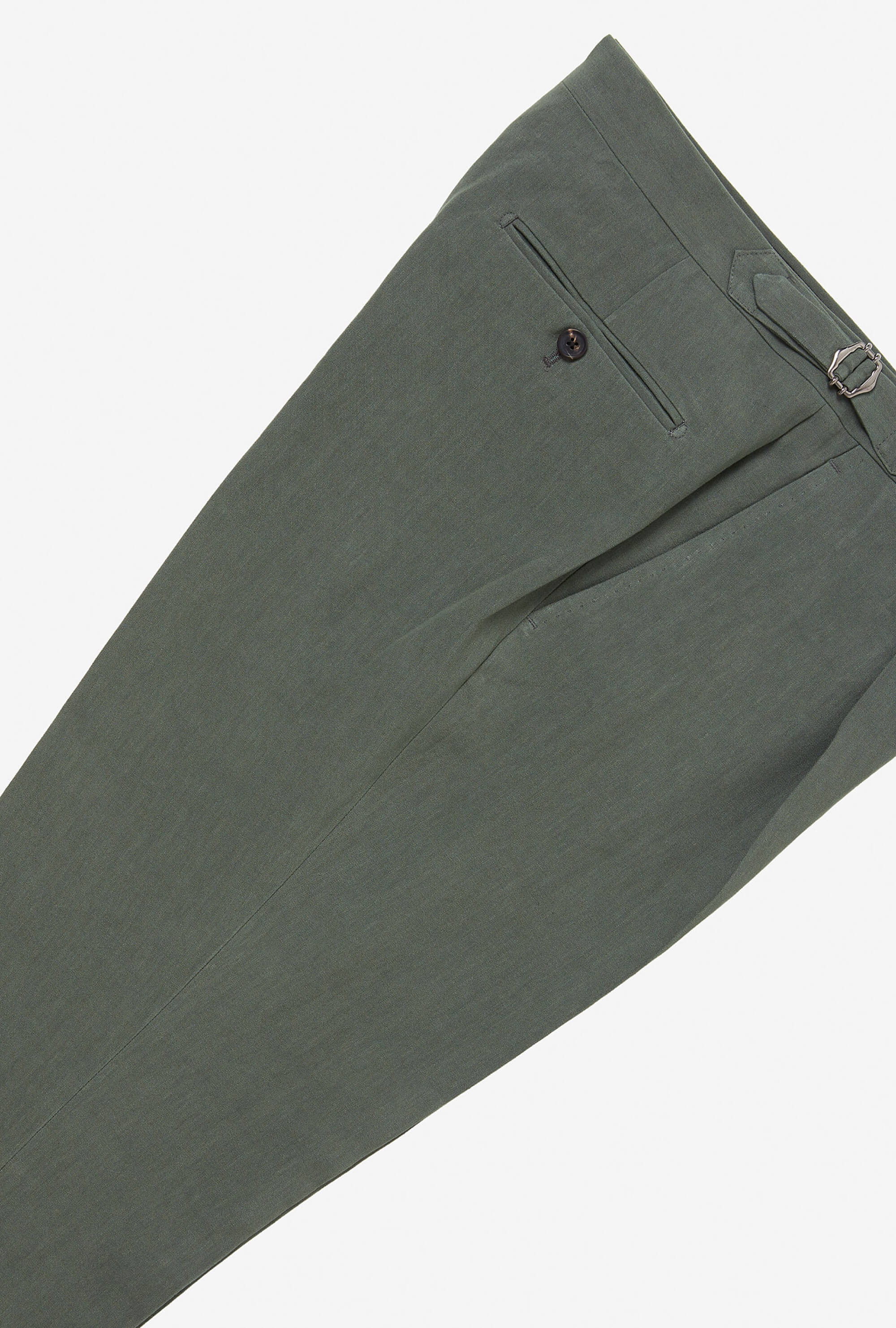 Tailored Trouser Twisted Linen Green