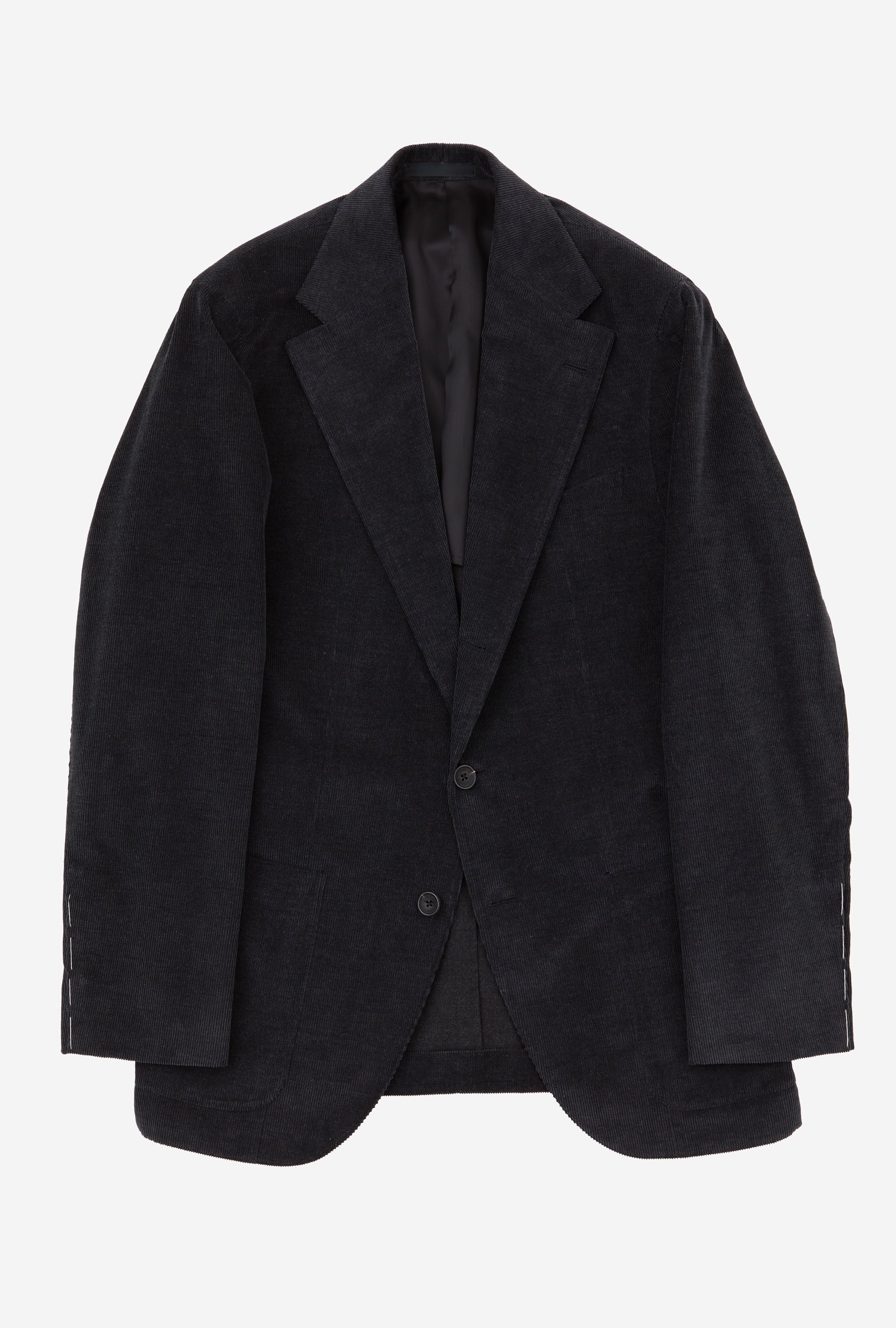 Suit Single Breasted Charcoal Corduroy