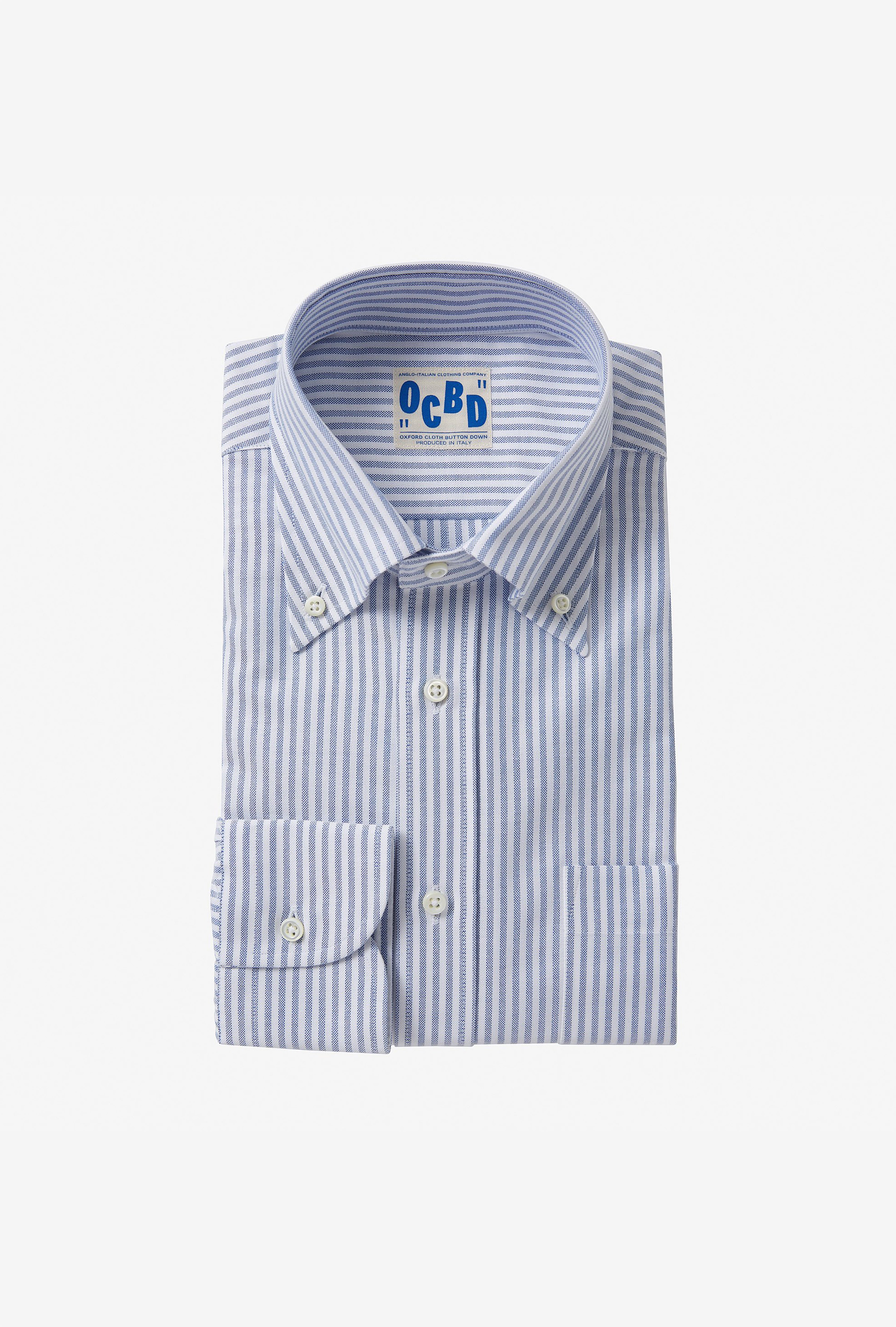 OCBD Shirt University Stripe Blue Oxford