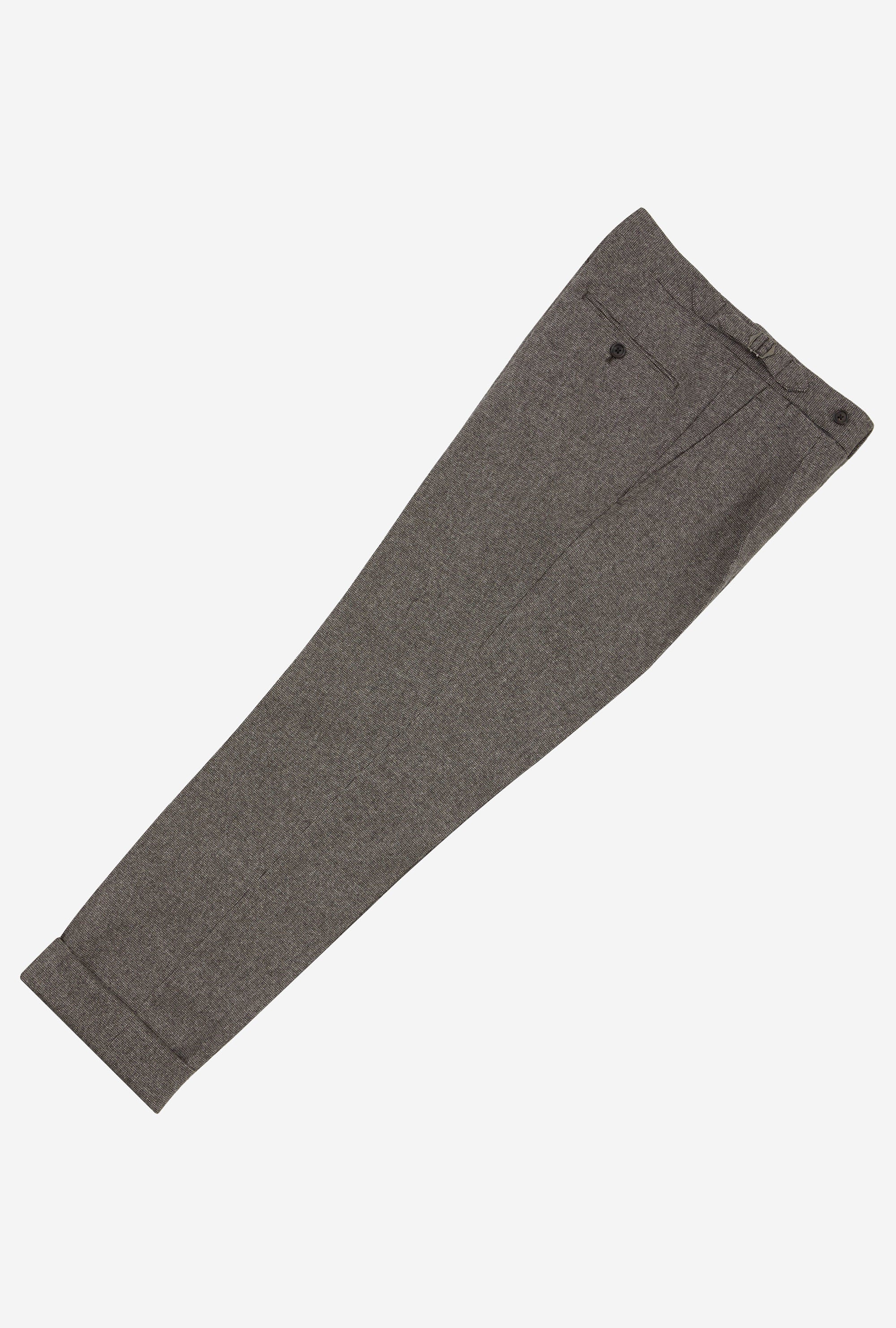 Suit Single Breasted Taupe Nailhead Flannel