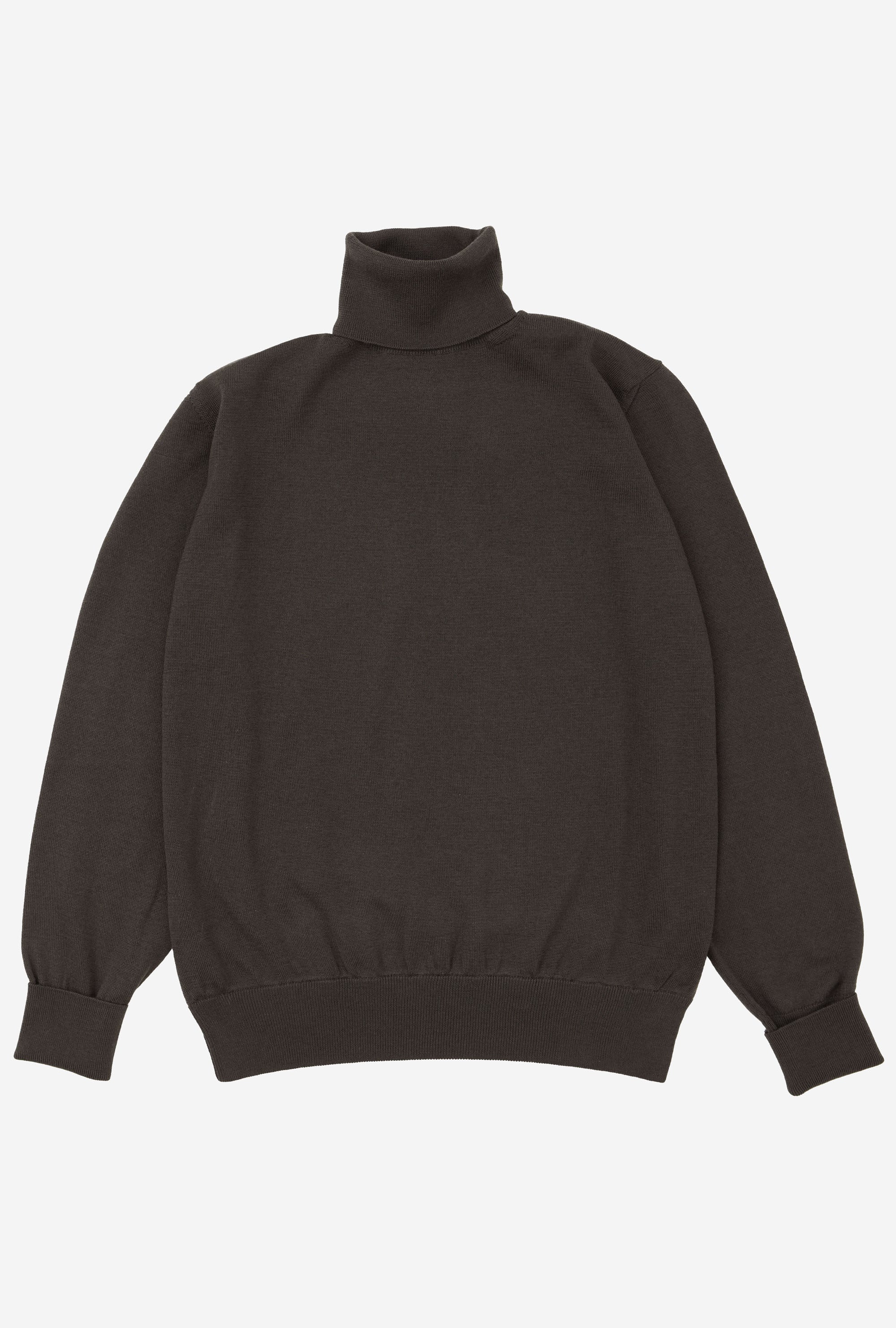 Roll Neck Merino Brown