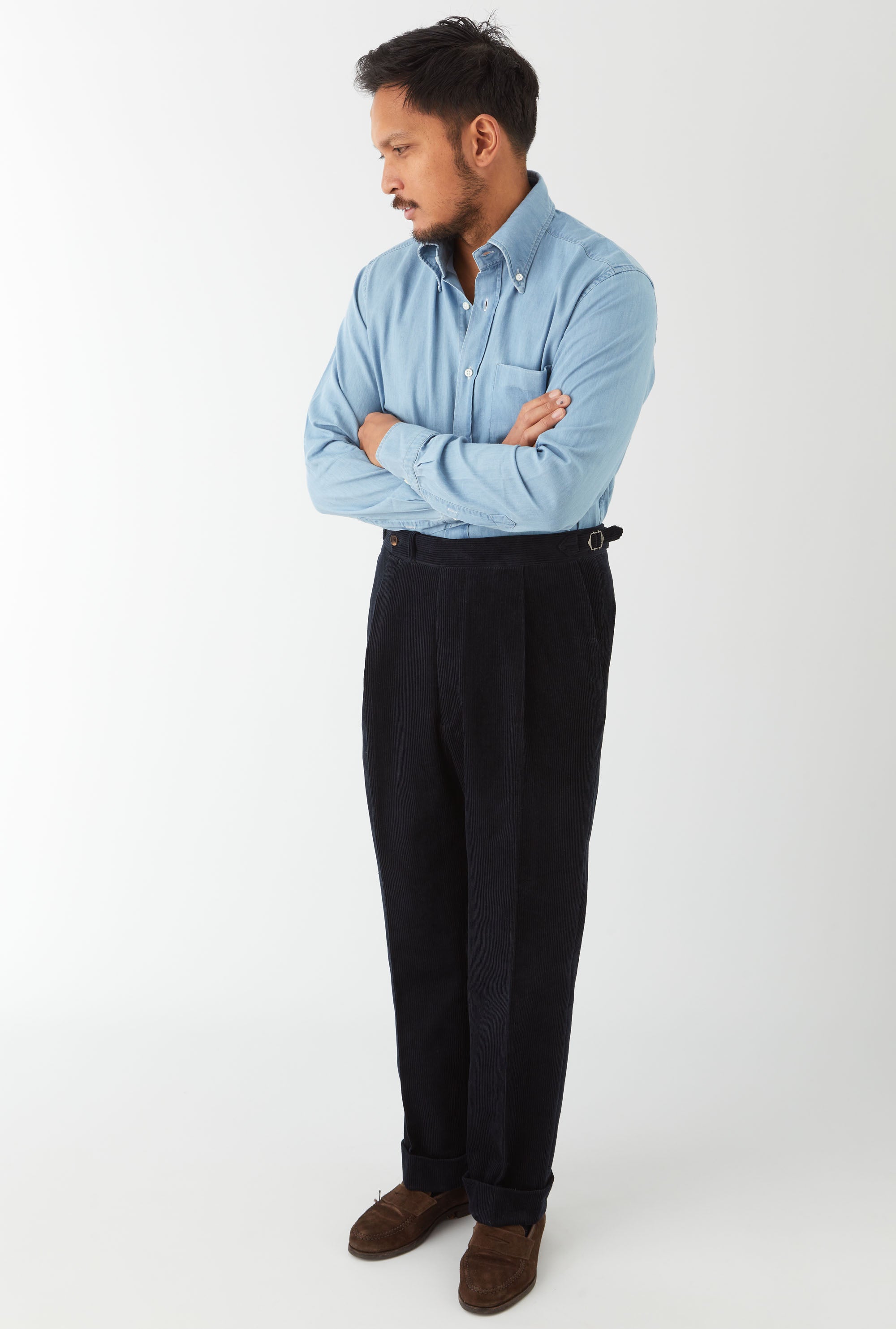 Tailored Trouser Corduroy Navy