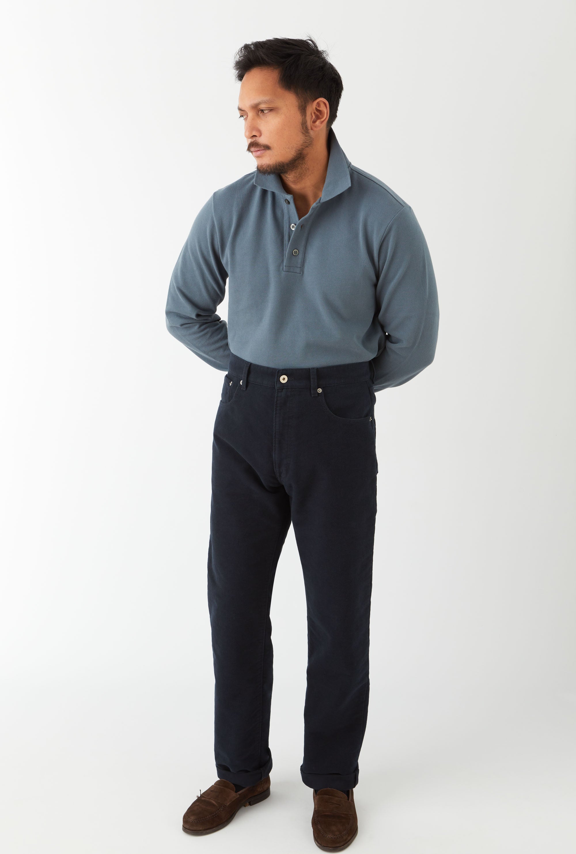 5-Pocket Moleskin Navy