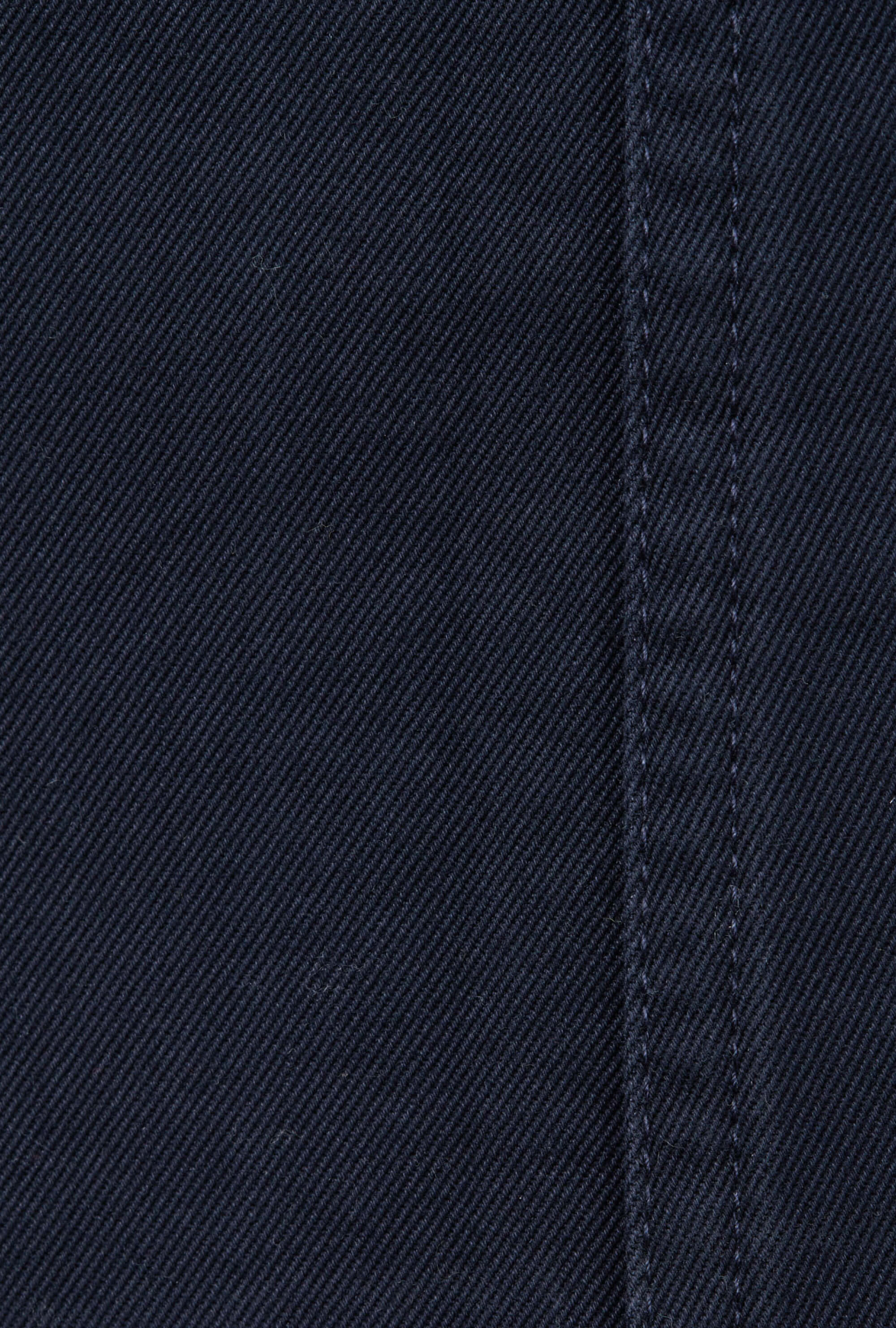 Garment Washed Flat Front Cotton Trouser Navy