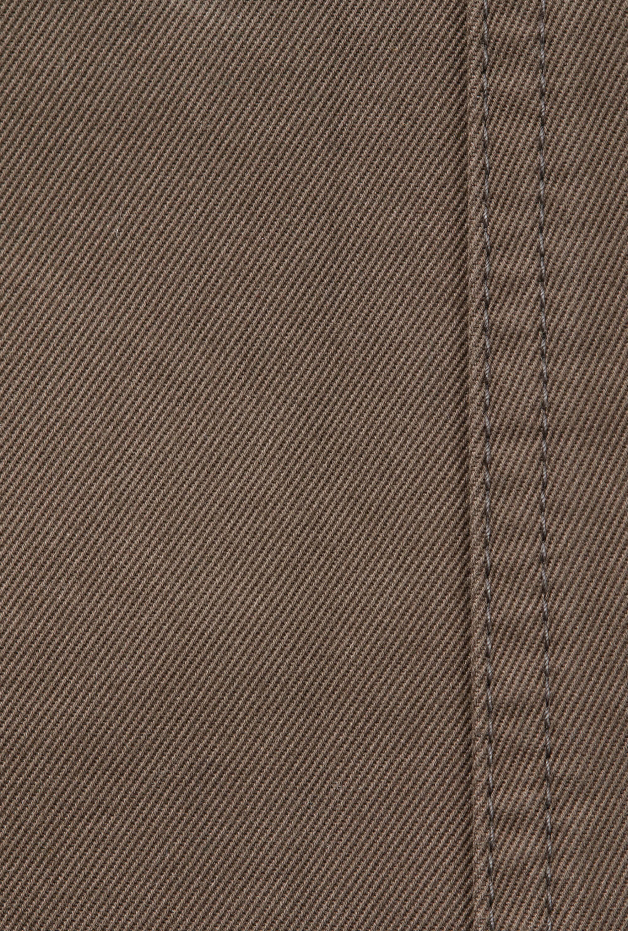 Garment Washed Flat Front Cotton Trouser Tobacco