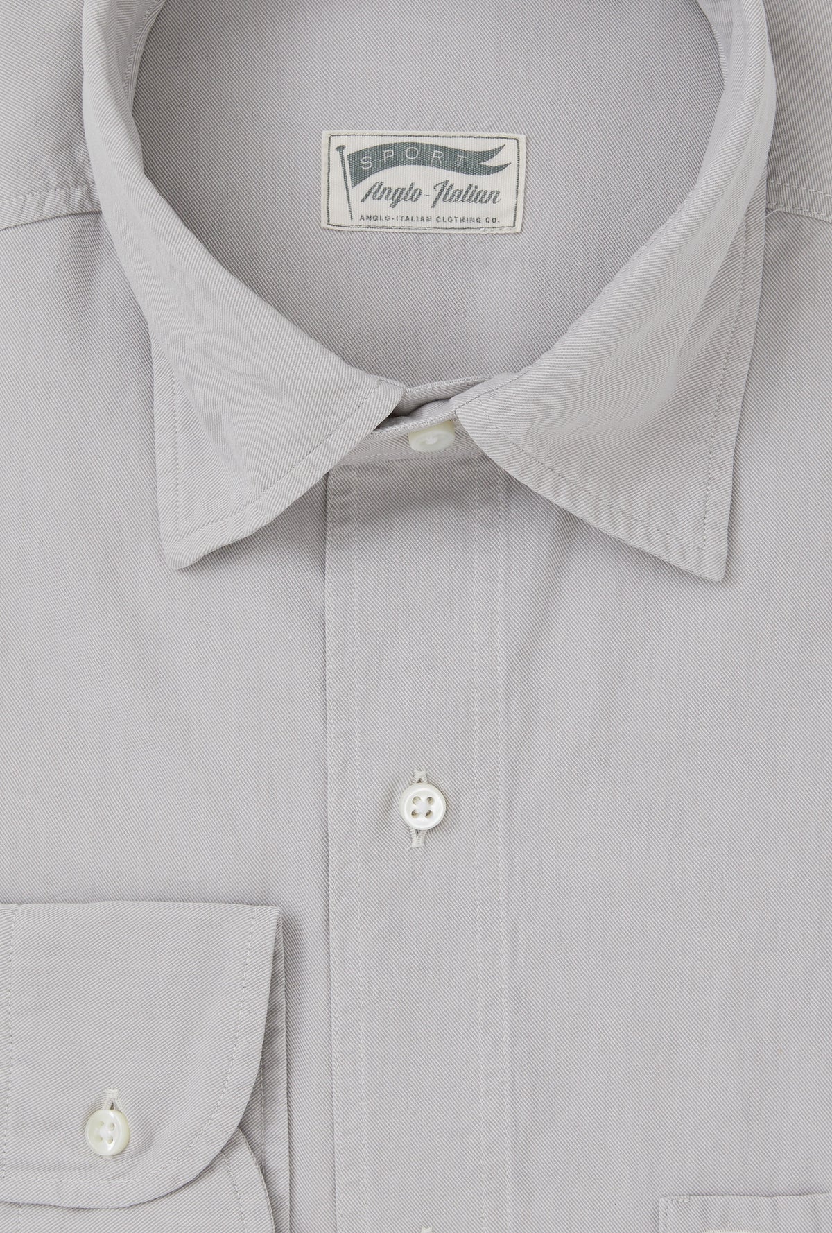 Mechanics Shirt Washed Cotton Twill Lunar Grey