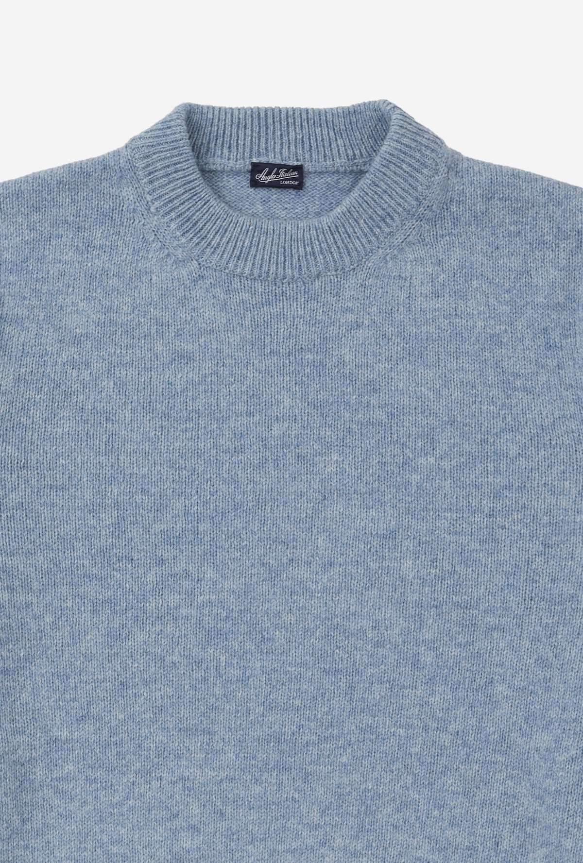 Crewneck Shetland Sky Blue Melange