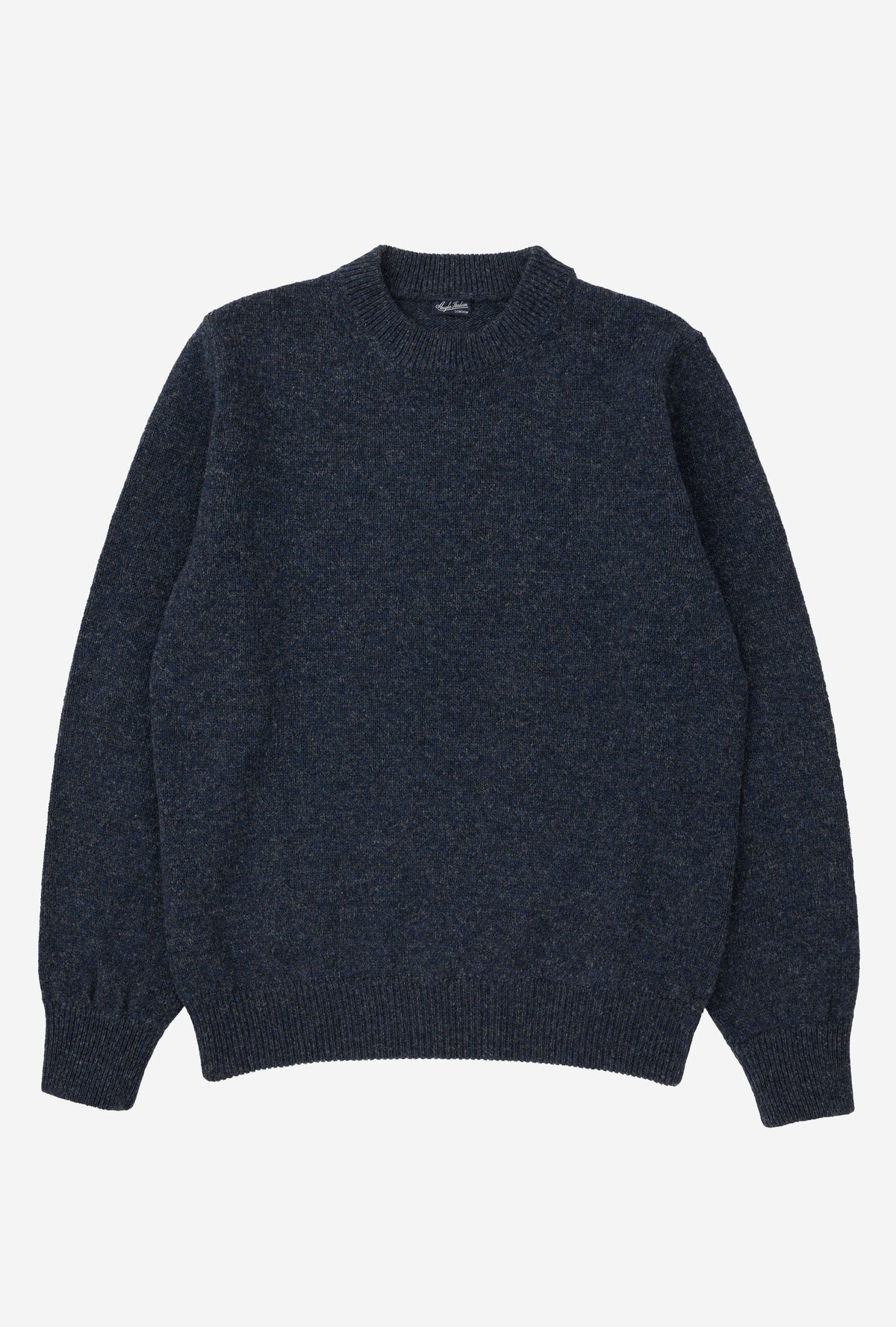 Crewneck Shetland Navy Melange
