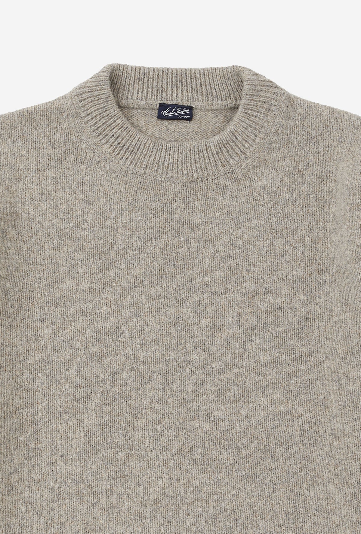 Crewneck Shetland Oat Melange