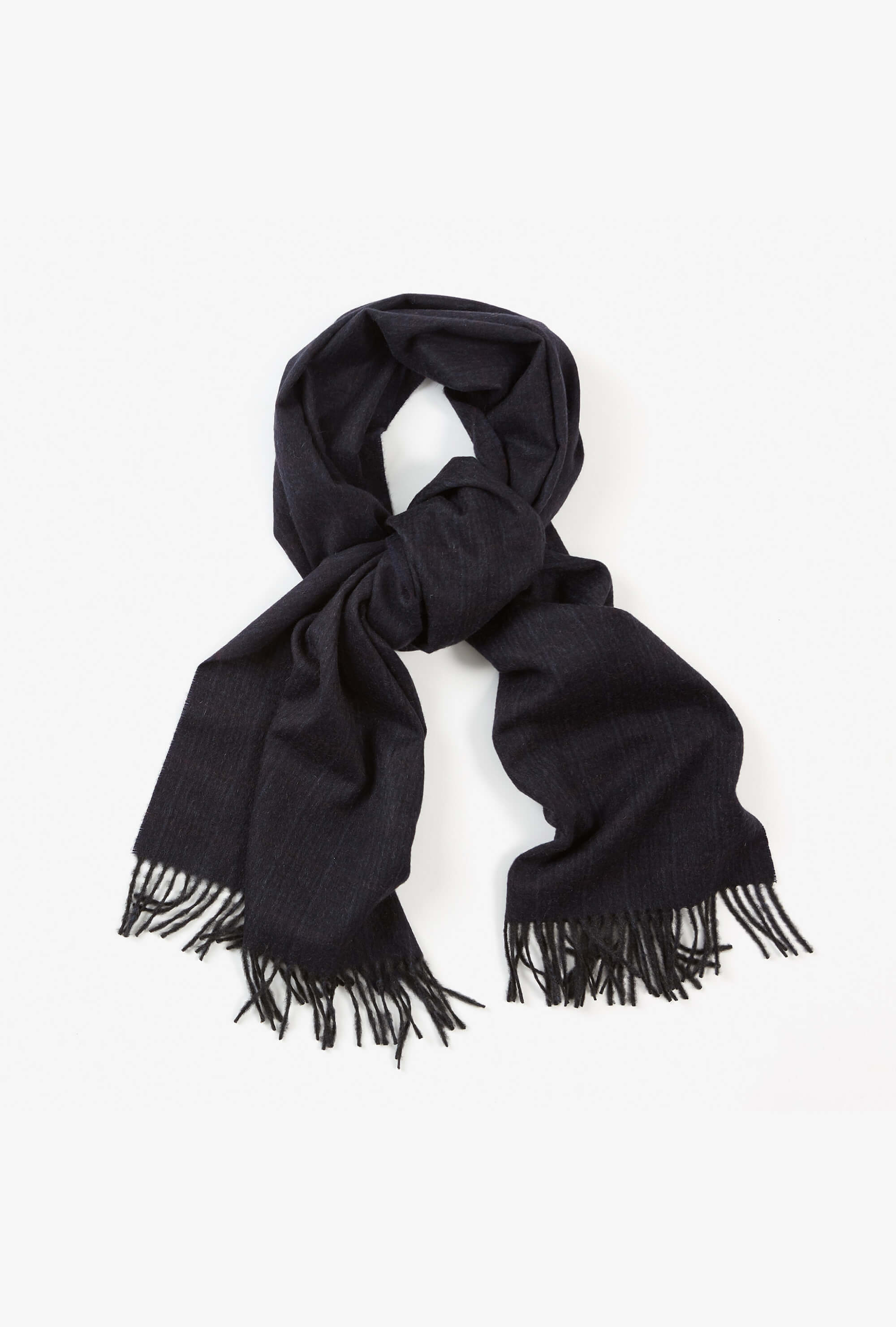 Cashmere Scarf Navy Glen Red Overcheck