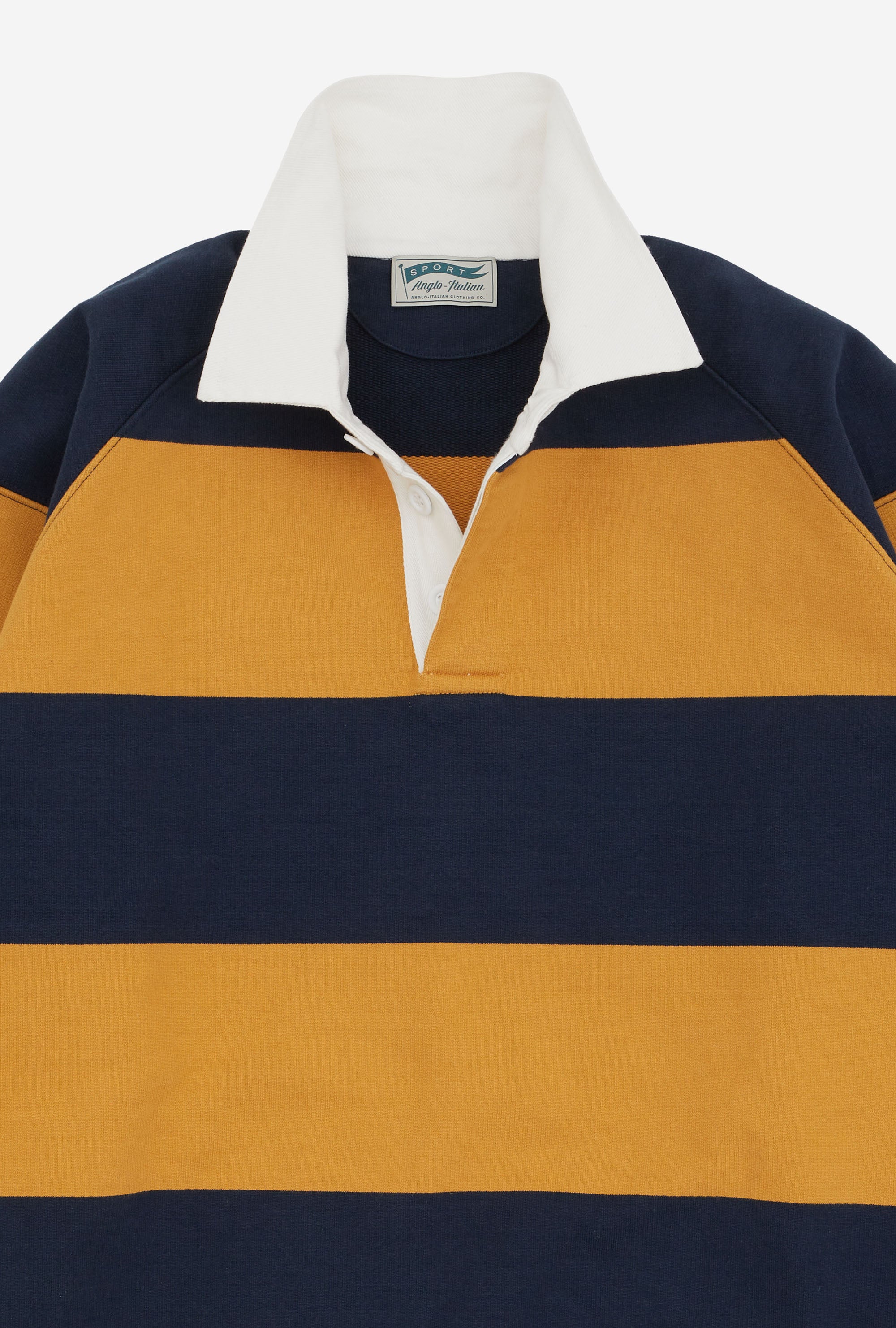 Rugby Shirt Navy Sunflower Stripe