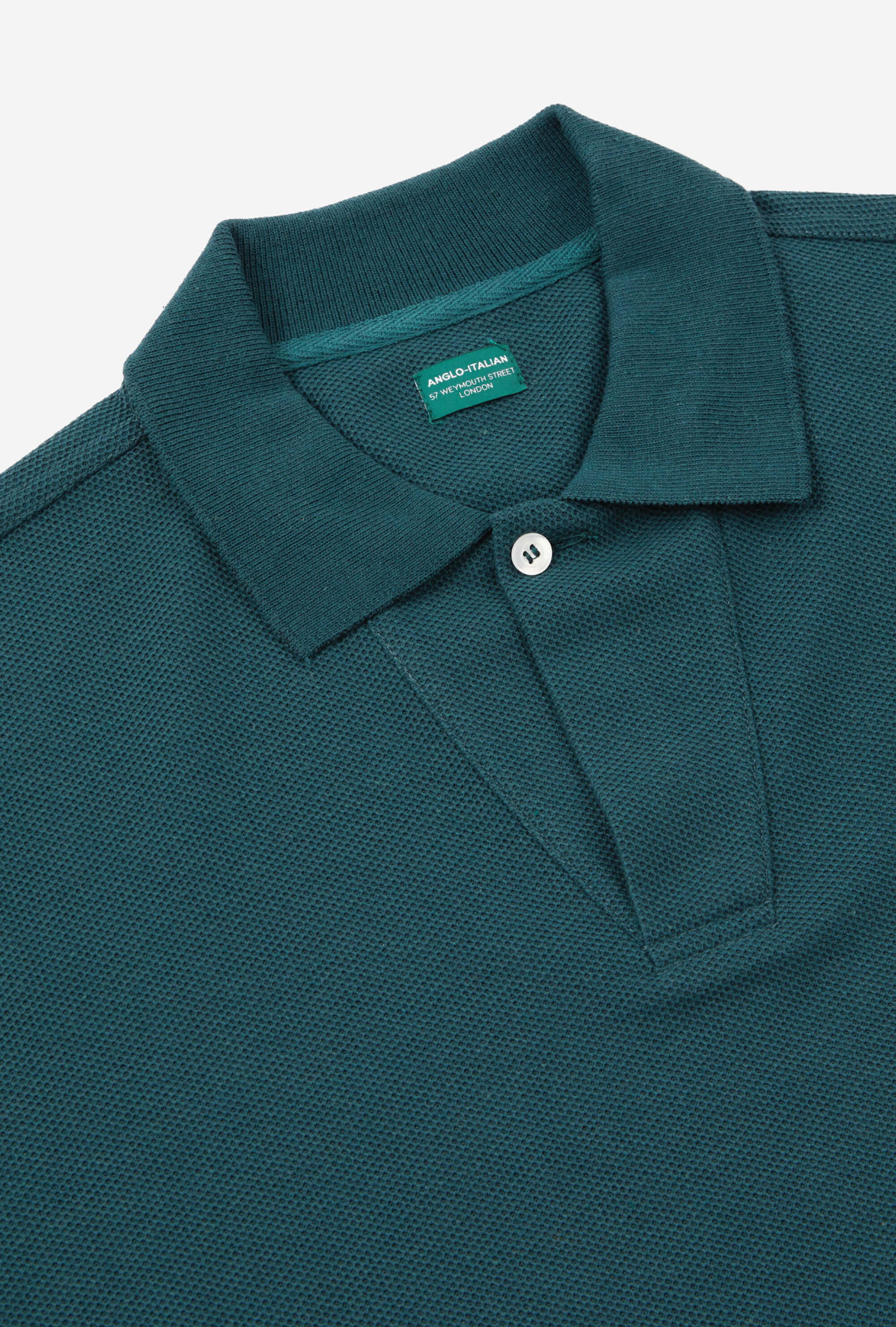 Sports Polo Long Sleeve Emerald