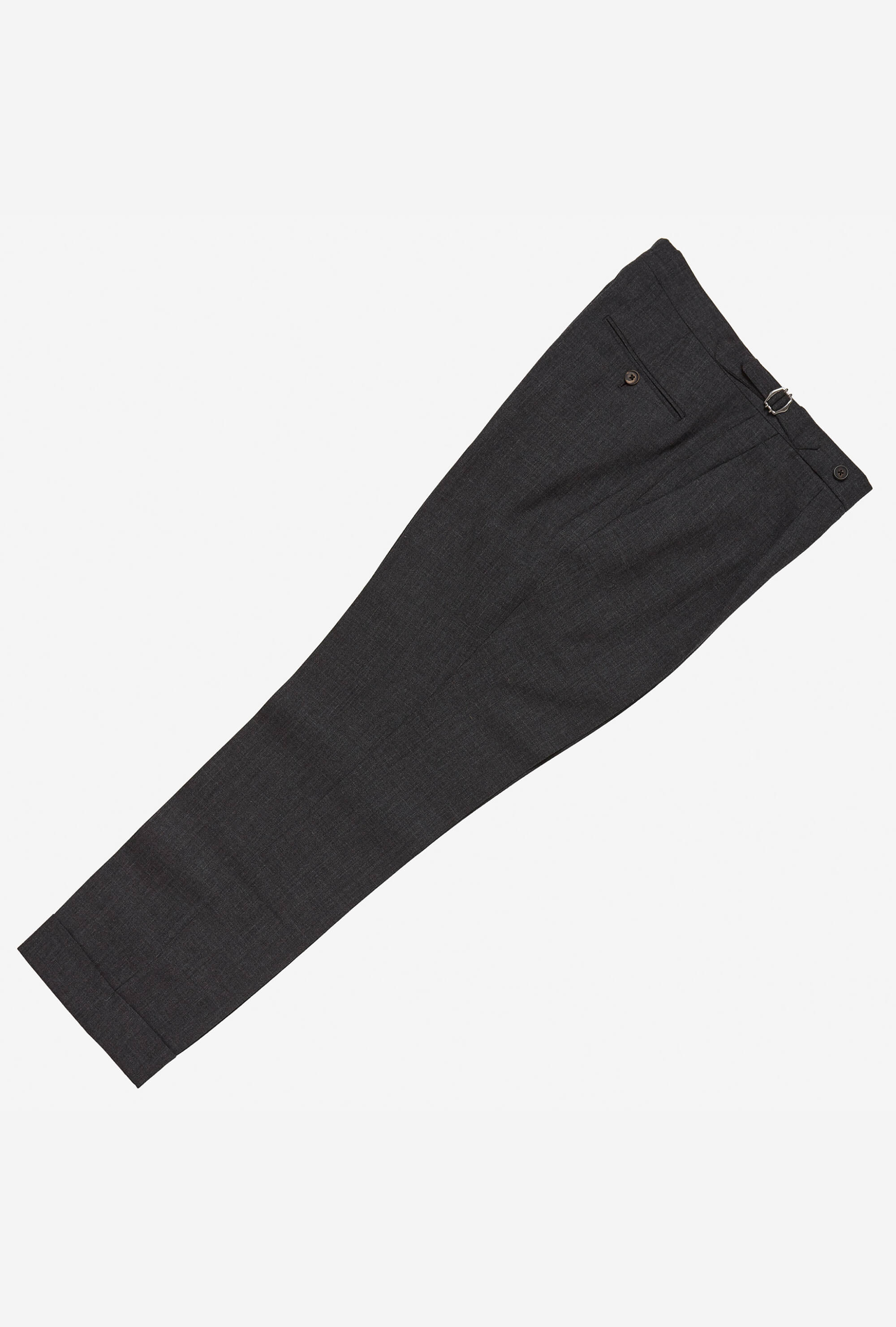 Tailored Trouser High-Twist Wool Charcoal