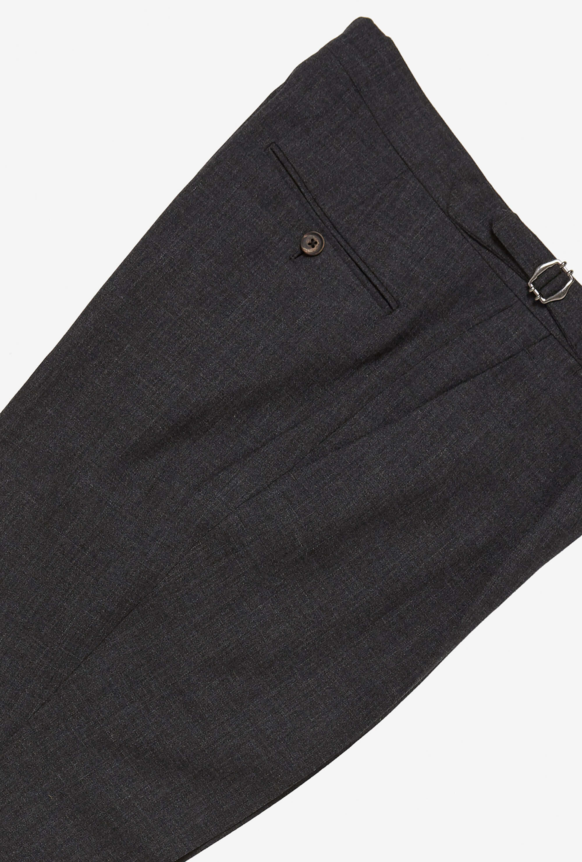 Tailored Trouser High-Twist Wool Charcoal