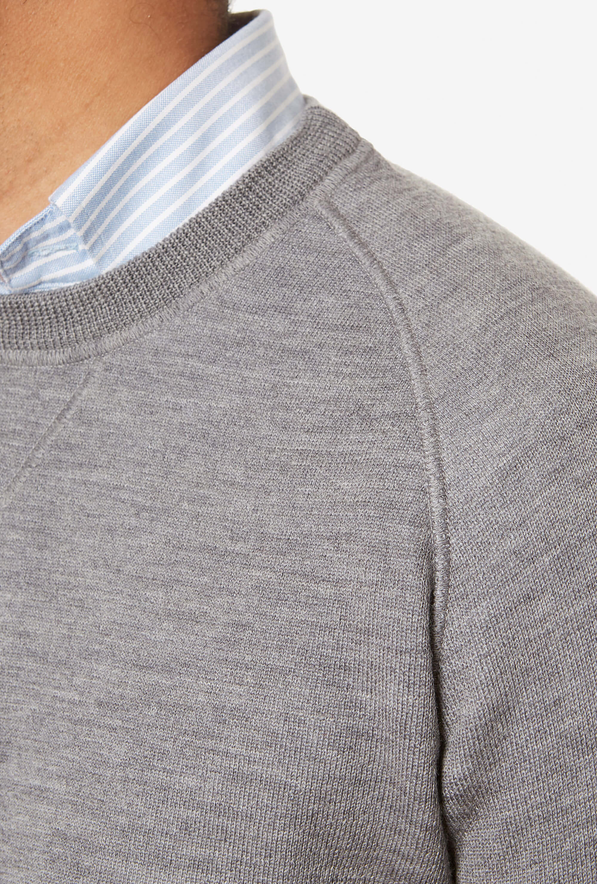 Sport Sweatshirt Merino Cotton Grey